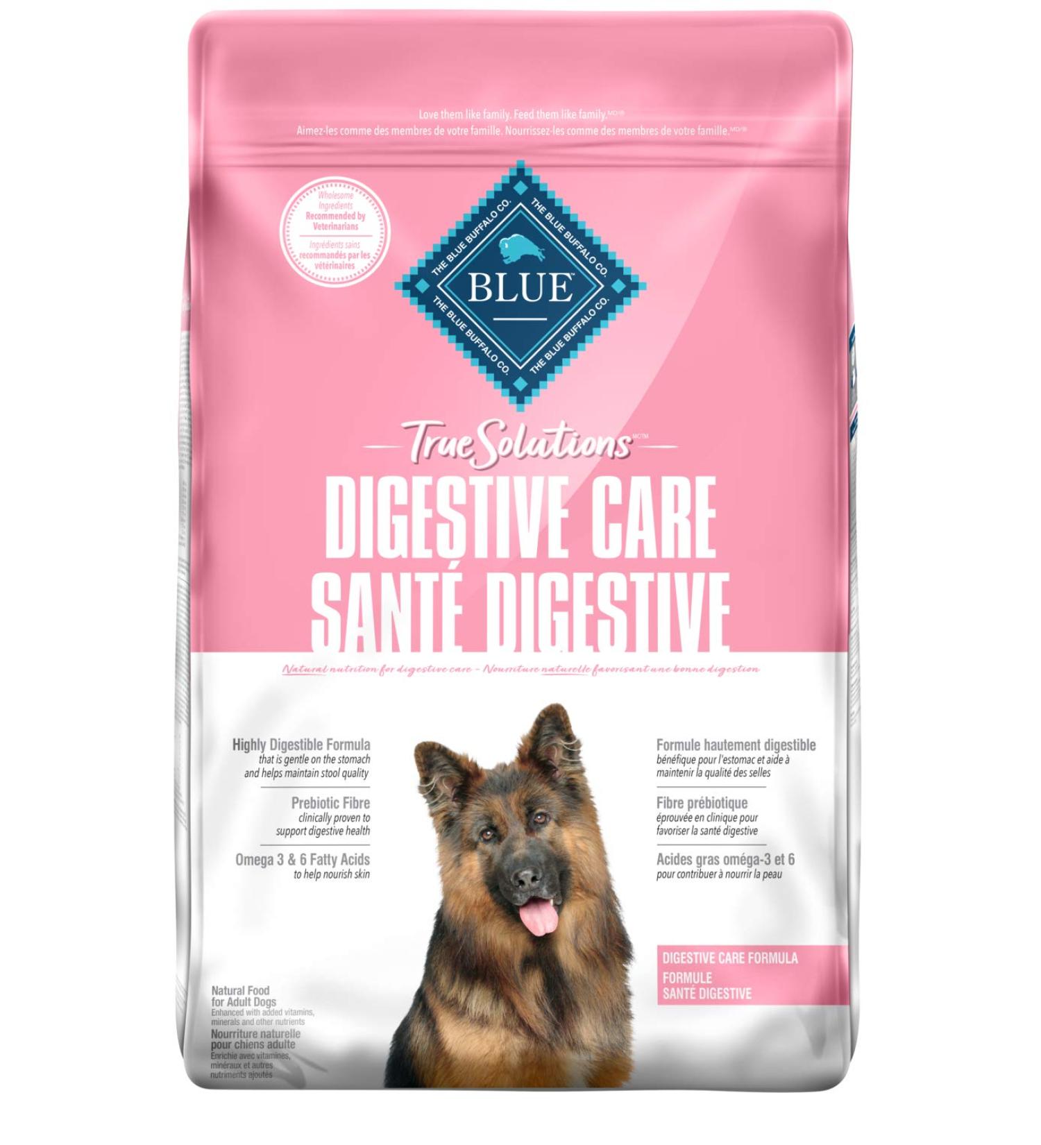 Blue Buffalo True Solutions Natural Digestive Care Adult Dry Dog Food Chicken 22-lb Digestive Care Dry Dog Food - Lg Bag - Buy Online on GoSupps.com