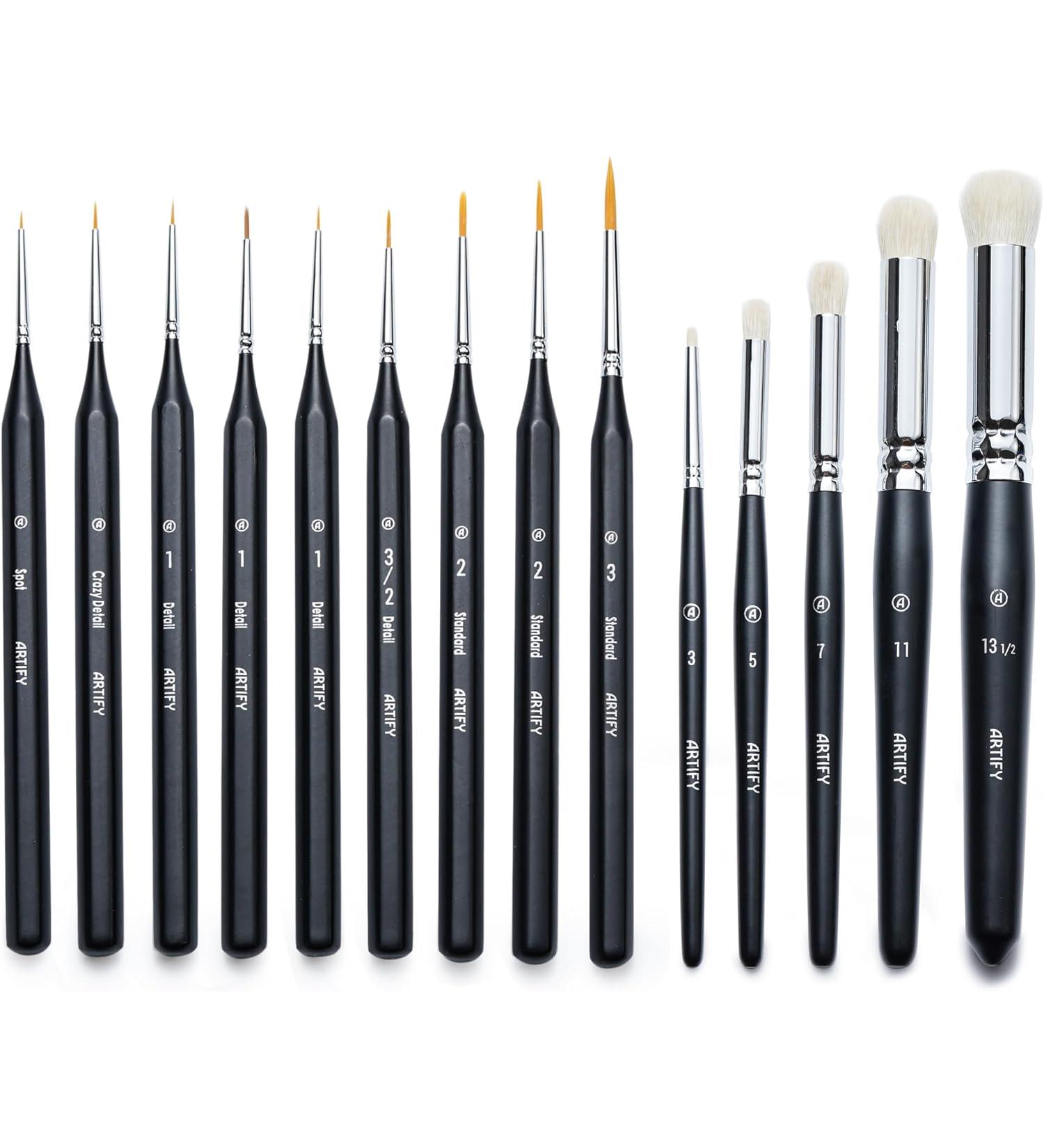 ARTIFY art supplies Drybrush Paint Brush - 14-Piece - Black - Buy Online on GoSupps.com
