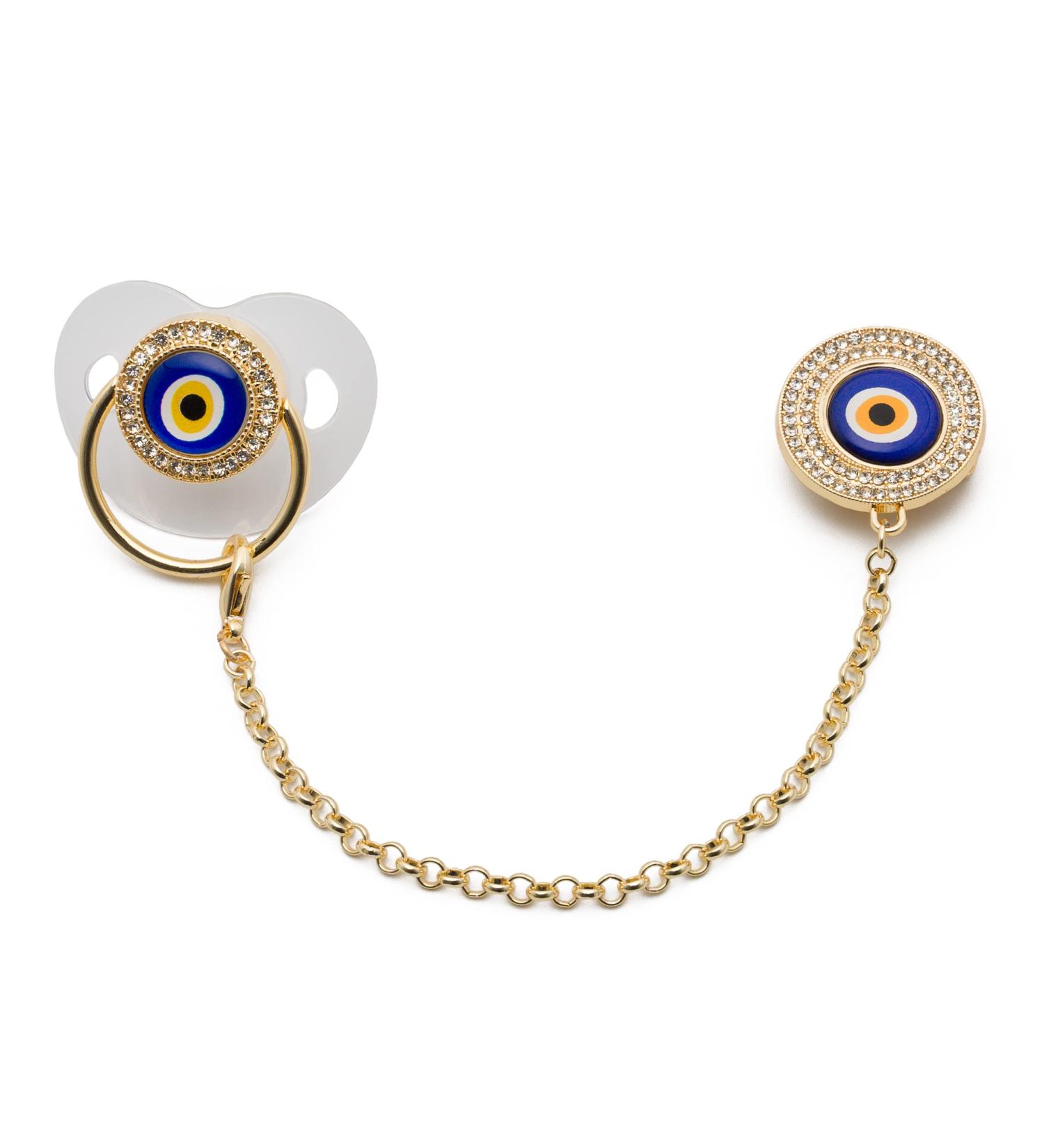 G k-T rk Pacifier Chain with Besiktas & Fenerbahce Logos | Allah & Nazar Symbol - International Shipping - Buy Online on GoSupps.com