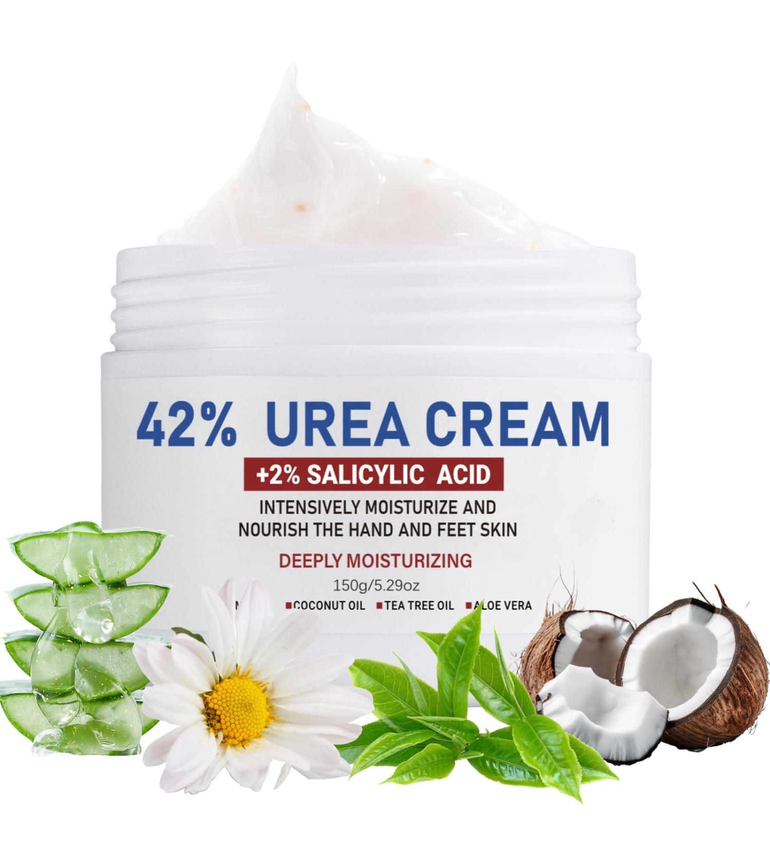 Cracked Heel Repair Cream - 42% Urea Foot Cream - Foot Cream for Cracked Heels and Dry Skin - Foot Cream for Callus Remover & Nourishes Soften - Urea Cream - Skin Care Hands & Feet - Buy Online on GoSupps.com