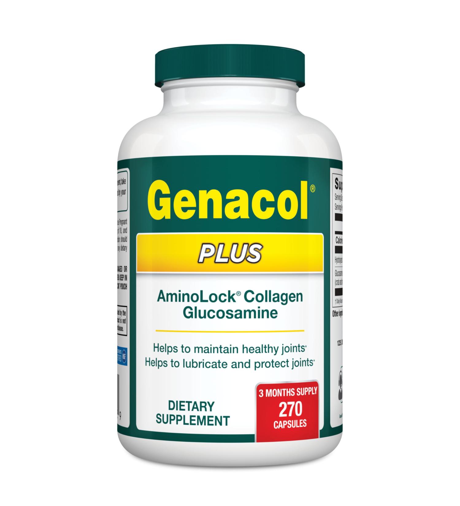 Genacol Glucosamine and Collagen Joint Supplement 270 Capsules 270 Count (Pack of 1) - Buy Online on GoSupps.com