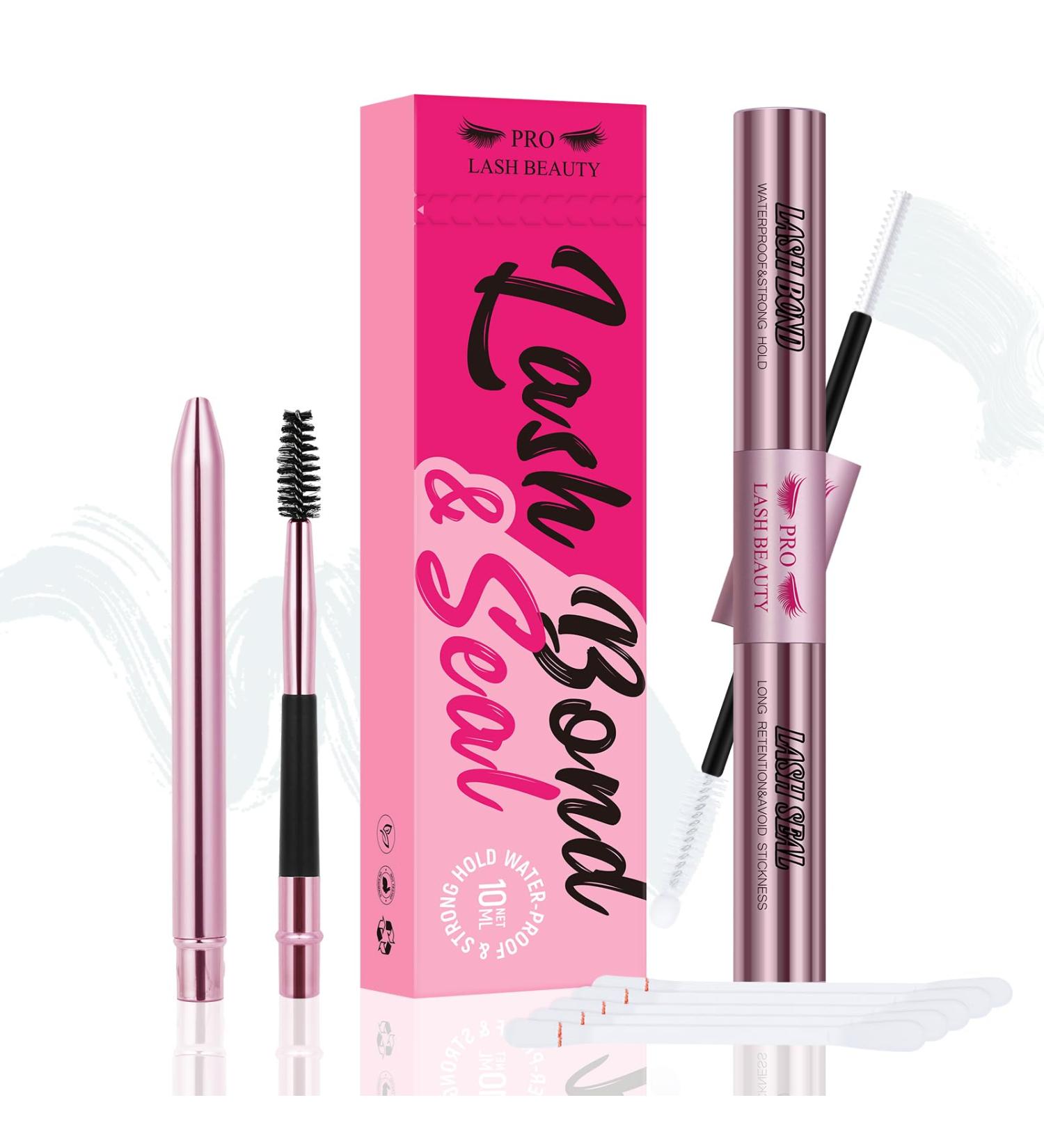 Cluster Lash Glue & Seal Combo - Super Strong Hold 72 Hours (5ml+5ml) - Clear Bond & Sealant for Lash Clusters - Buy Online on GoSupps.com