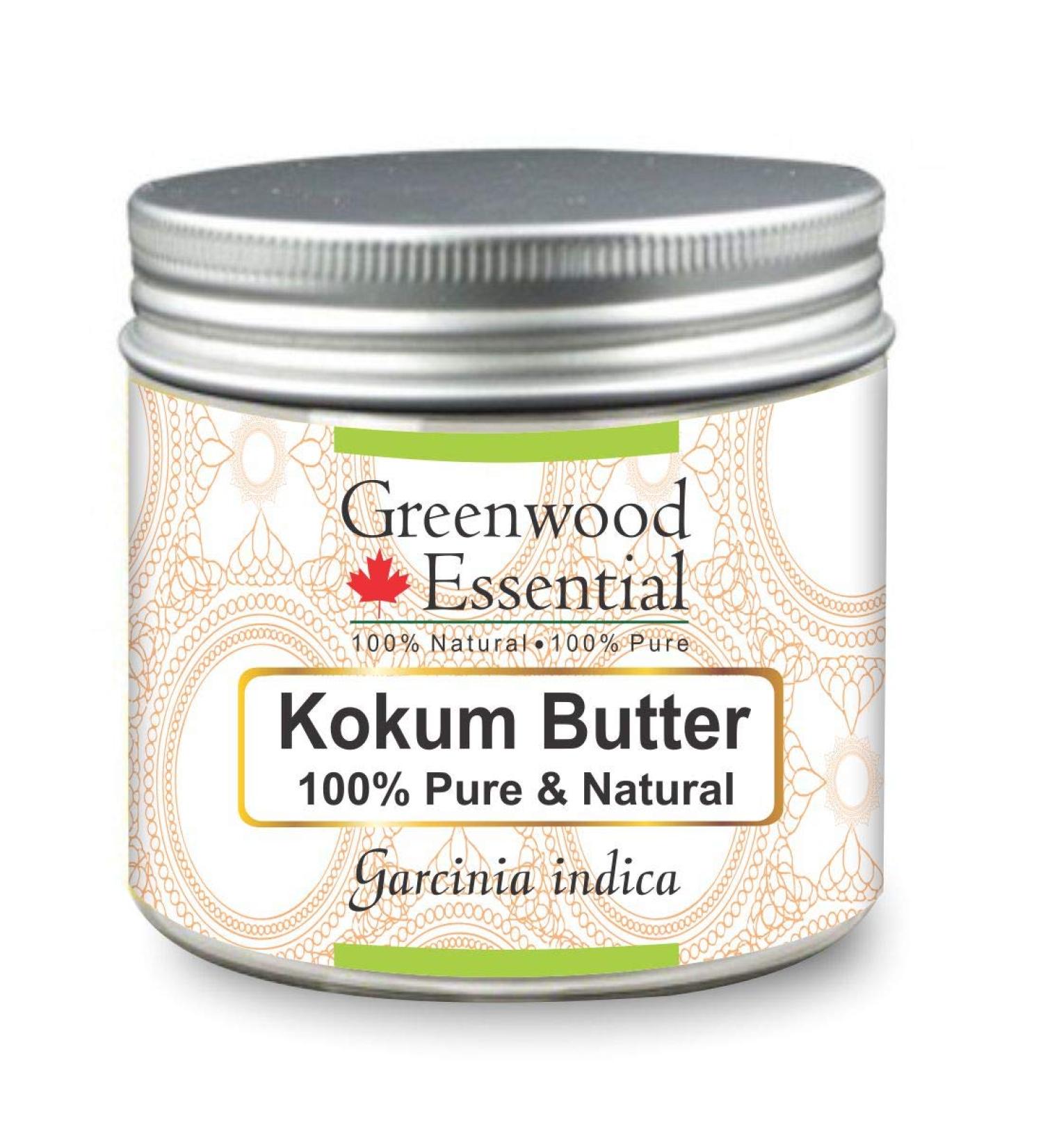 Greenwood Essential Natural Cocum Butter (Garcinia Indica) - Pure Therapeutic Quality 50GM | 1 Pack - Best for Skin & Hair Care - Buy Online on GoSupps.com