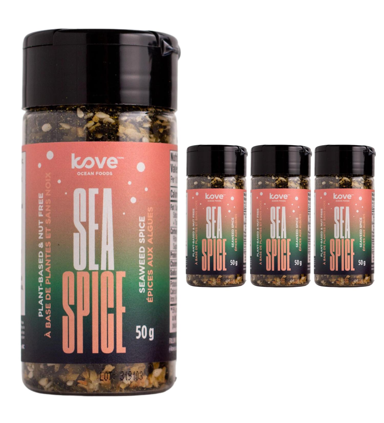 Kove Ocean Foods - Original Sea Spice Seasoning - Furikake Style Flavour - 50 Gram Bottle - Pack of 3 - Buy Online on GoSupps.com