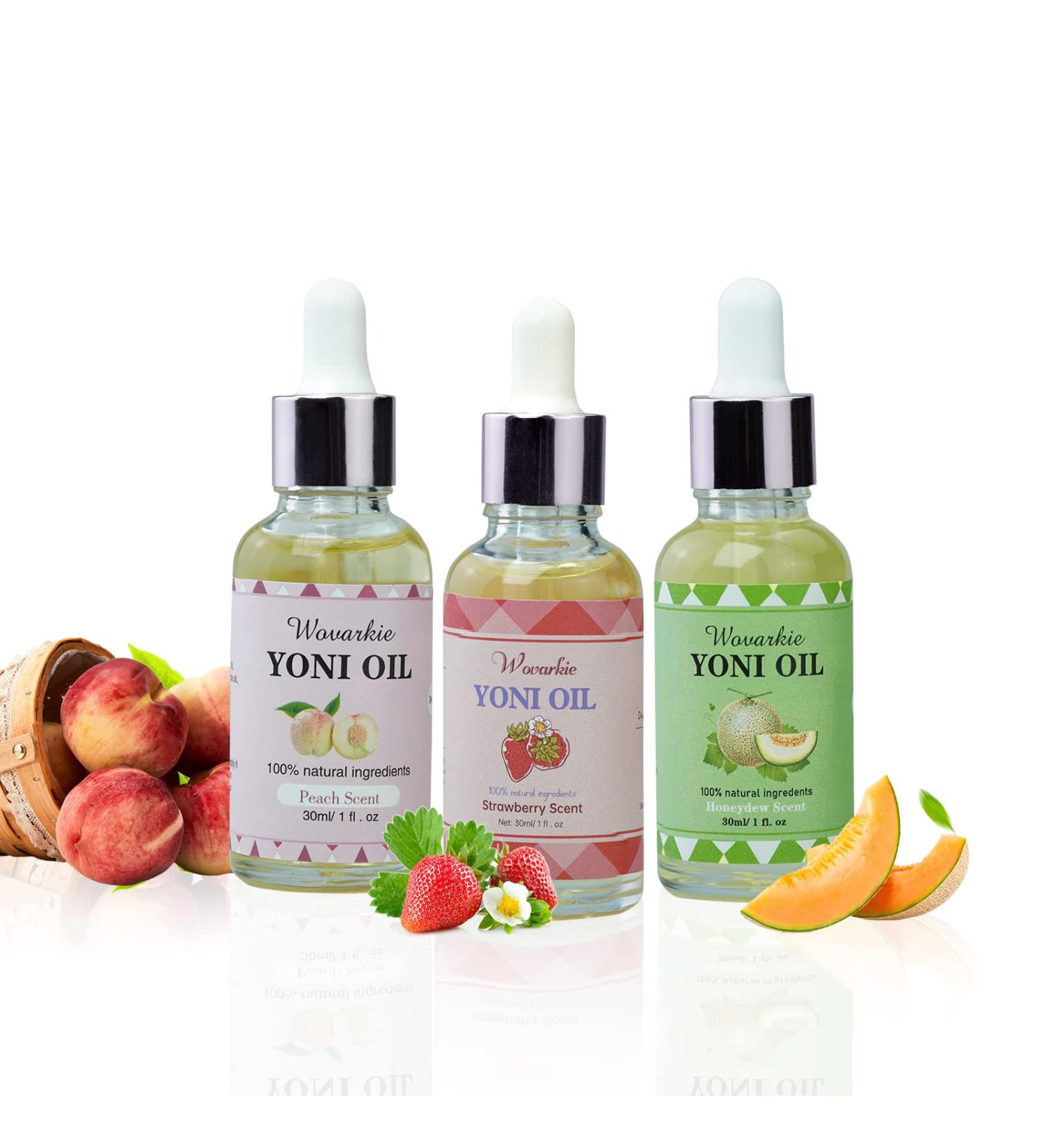 Yoni Essential Oil Set - 100% Natural Intimate Feminine Deodorant & pH Balanced Serum - 3 Pack (1 fl oz/30 ml) - Buy Online on GoSupps.com