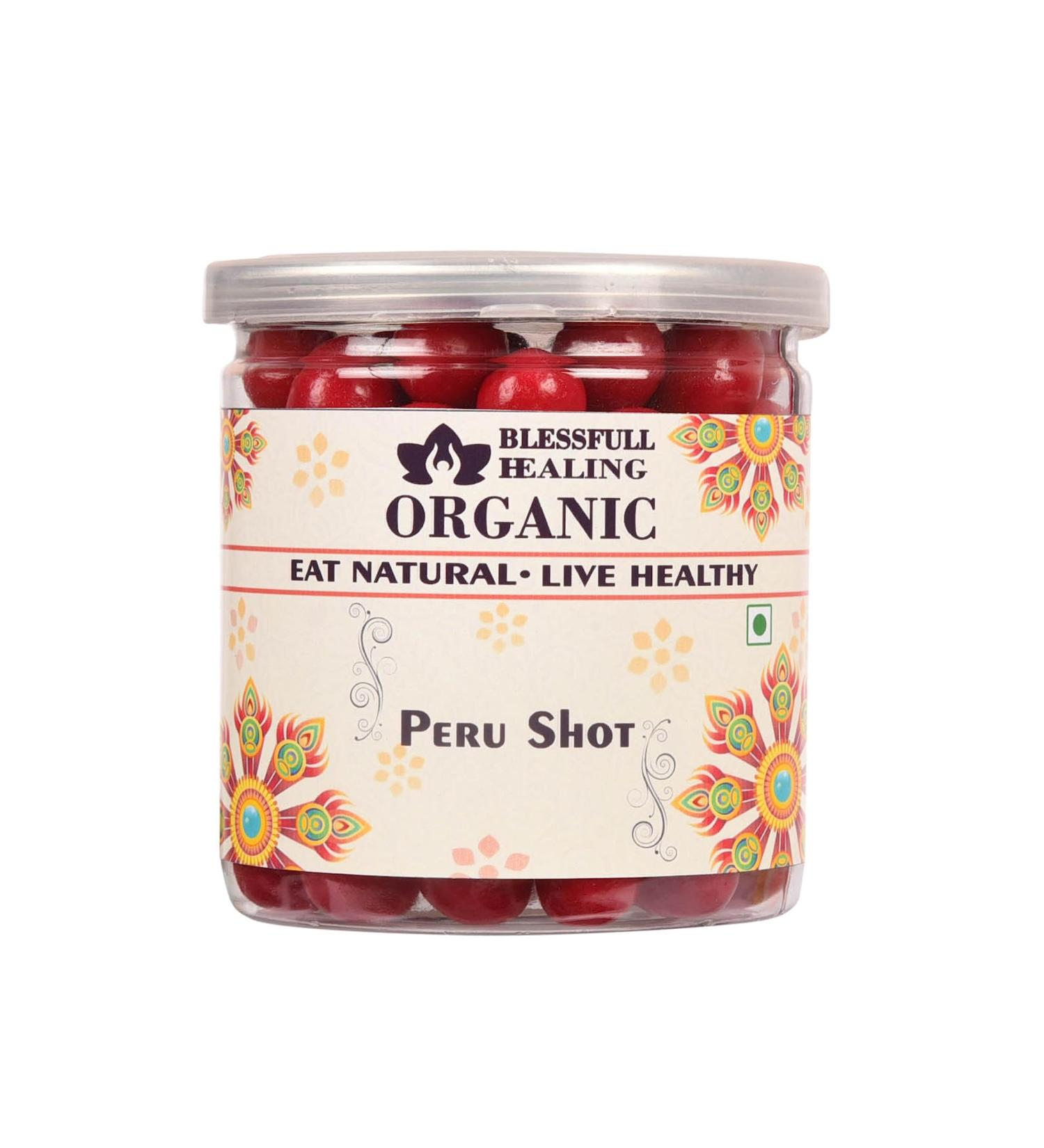 Blessfull Healing Organic Peru Shot 400 Gram Airtight Container (Packing May Vary)