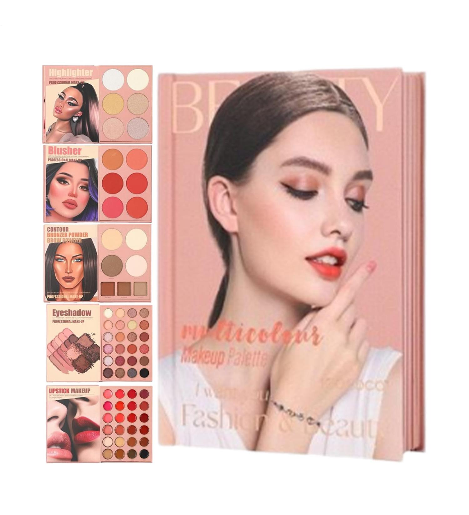  G n rique Colorful Makeup Palette - 67 Colours Book-Shaped Eyeshadow Palette Cosmetic Contour Kit For Women Adults In Love Family Friend Wife - Buy Online on GoSupps.com
