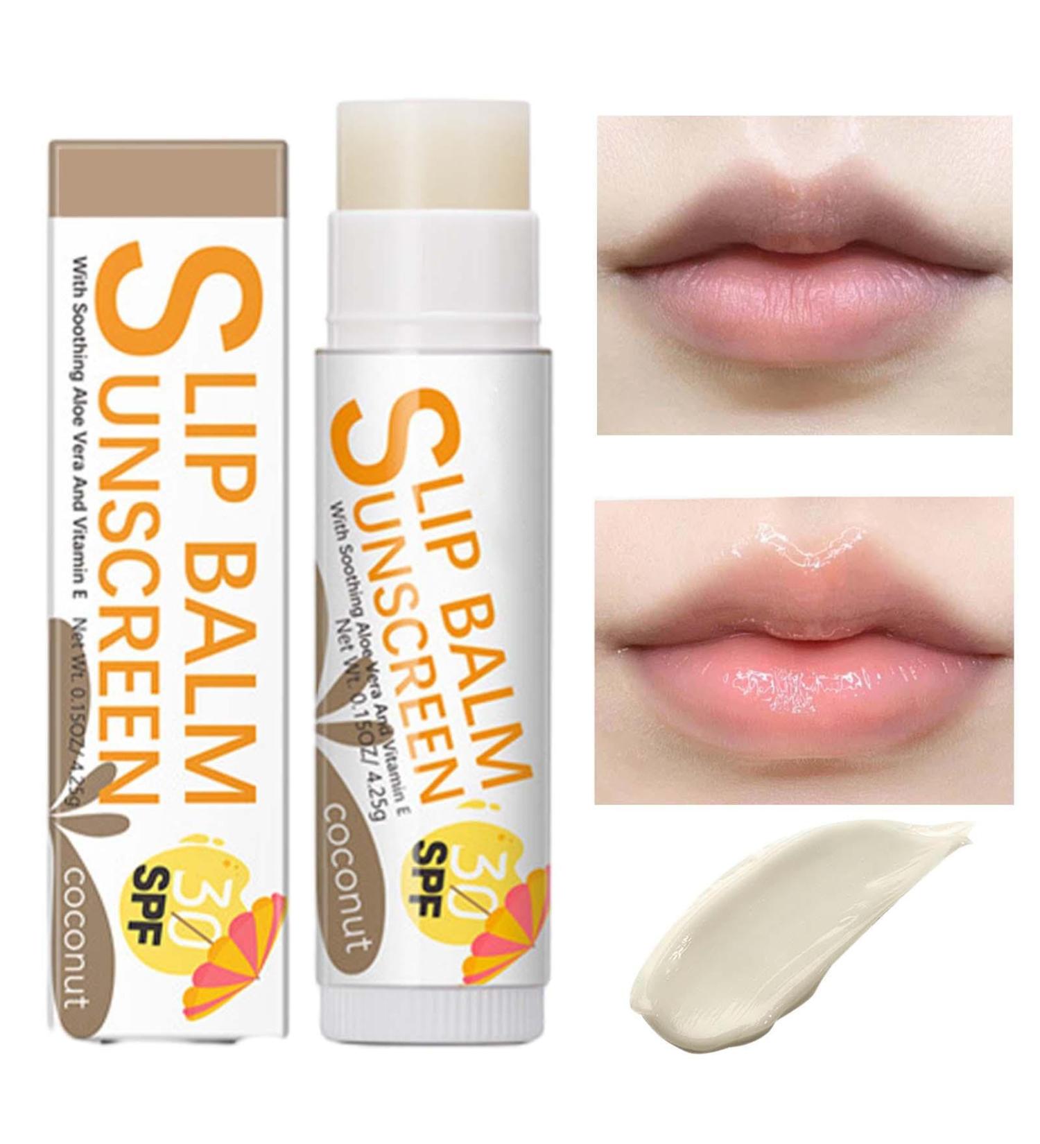 Lip Balm with Sunscreen | Bum Sun SPF30 Lip Sunscreen | Lip Sunscreen Travel Size Sunscreen for LipsProtects Soothes Moisturizes Lip Care Frifer #2 Coconut Flavor - Buy Online on GoSupps.com