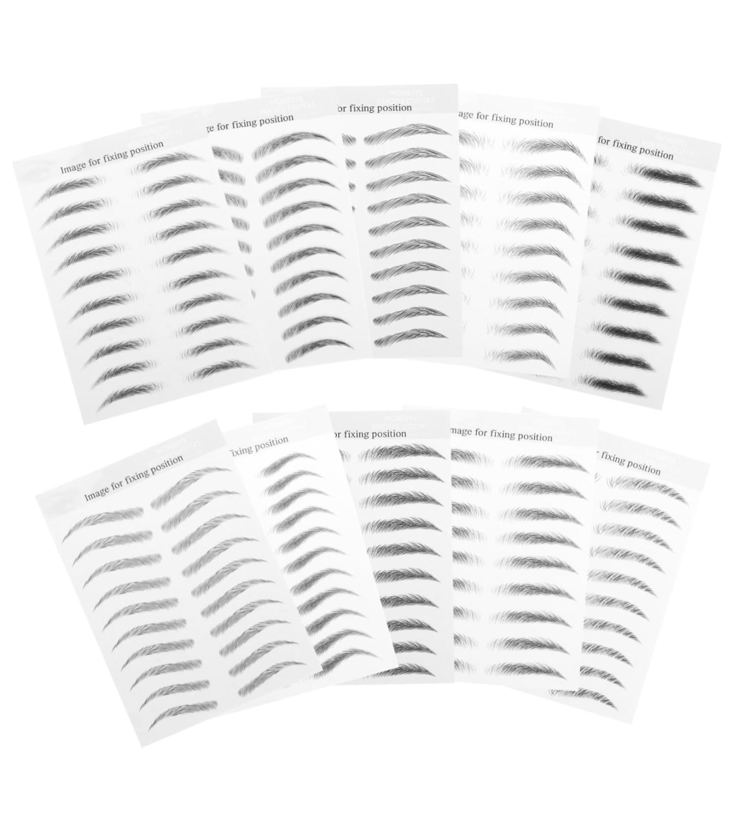  Angoily Angoily Non-Fade Eyebrow Transfer Stickers Easy to Apply for Sparse Eyebrows - Buy Online on GoSupps.com