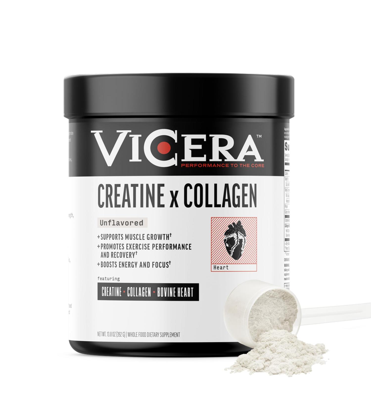 Creatine + Collagen Powder Unflavored Creatine Monohydrate and Collagen Supplement with Probiotics Gluten Free Non GMO Easy to Digest Formula 30 Servings 13.8 Oz Unflavored 13.8 Ounce (Pack of 1) - Buy Online on GoSupps.com