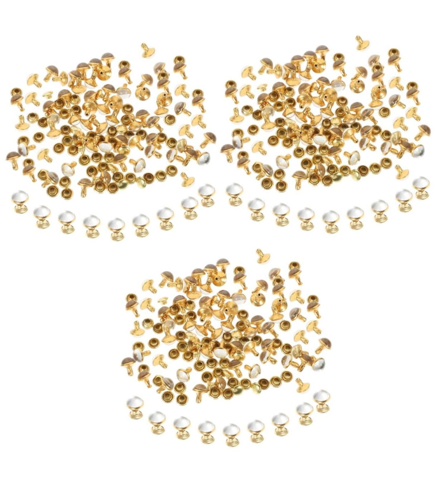 NUOBESTY 150 pcs Bag Accessories Rivet Crafts Shoe Rivets Stud Craft for Kit Turquoise Spikes Studs DIY 0.9X0.7cmx3pcs As Shownx3pcs - Buy Online on GoSupps.com