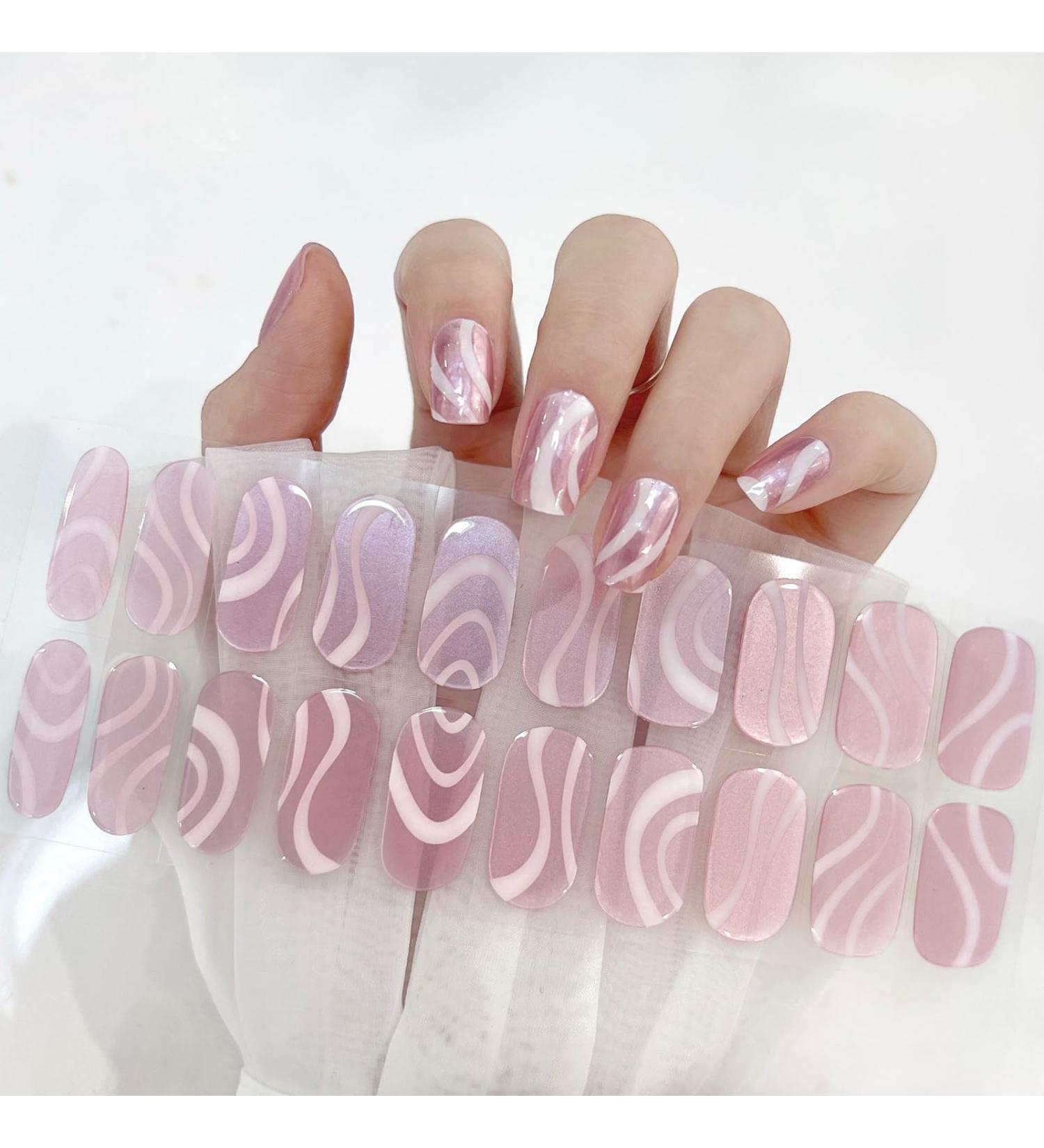 22 Stickers False Nails - Press on Nails - Soft Self-Adhesive Gel Nail Stickers - Upgrade Long-Lasting Fake Nails Stick on Nails for Women and Girls Nail Art No UV/LED Lamp Required - Buy Online on GoSupps.com