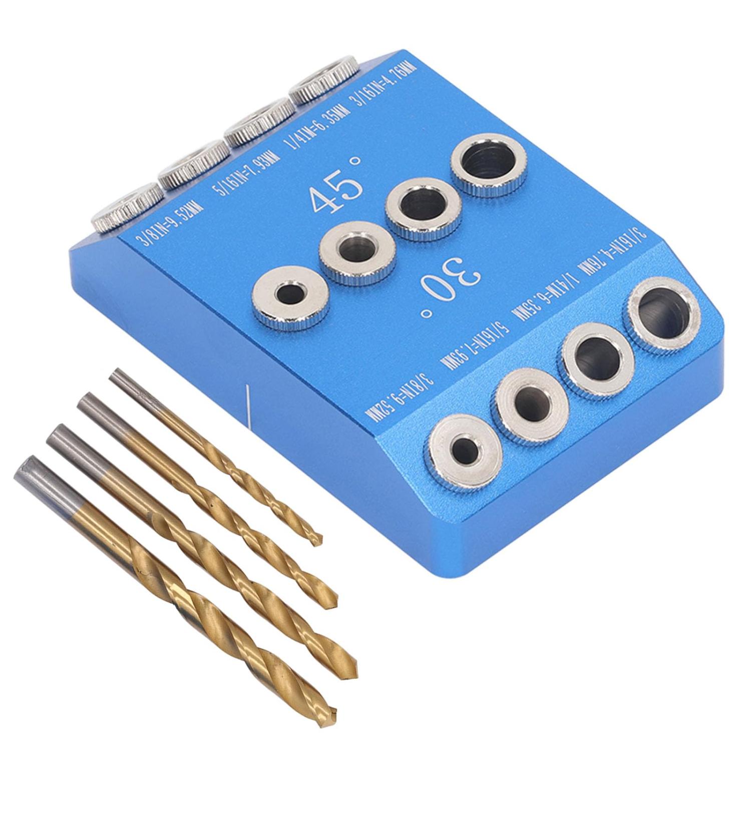 Angled Drill Jig 30 45 90 Degree Aluminum Alloy Drill Angle Guide Portable High Accuracy for Crafting - Buy Online on GoSupps.com