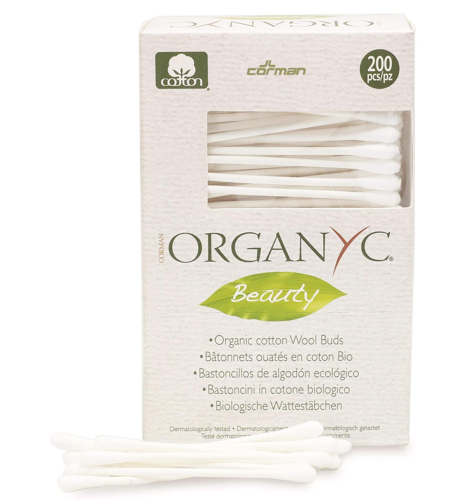 Organyc Beauty Organic Cotton Swabs - 200 Swabs (600 CT)
