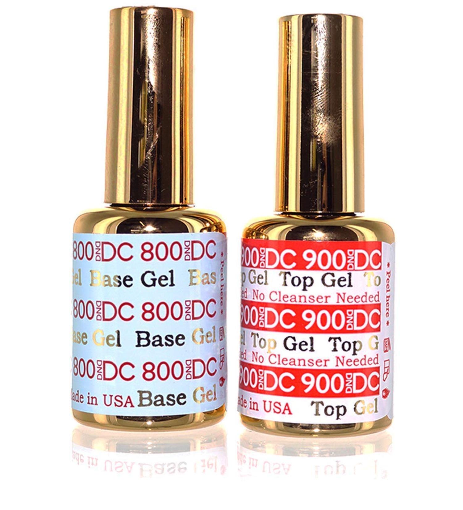 DND DC Gel Base & No Cleanse Top 0.6oz 18ml - Long-Lasting, High-Shine Finish - Buy Online on GoSupps.com