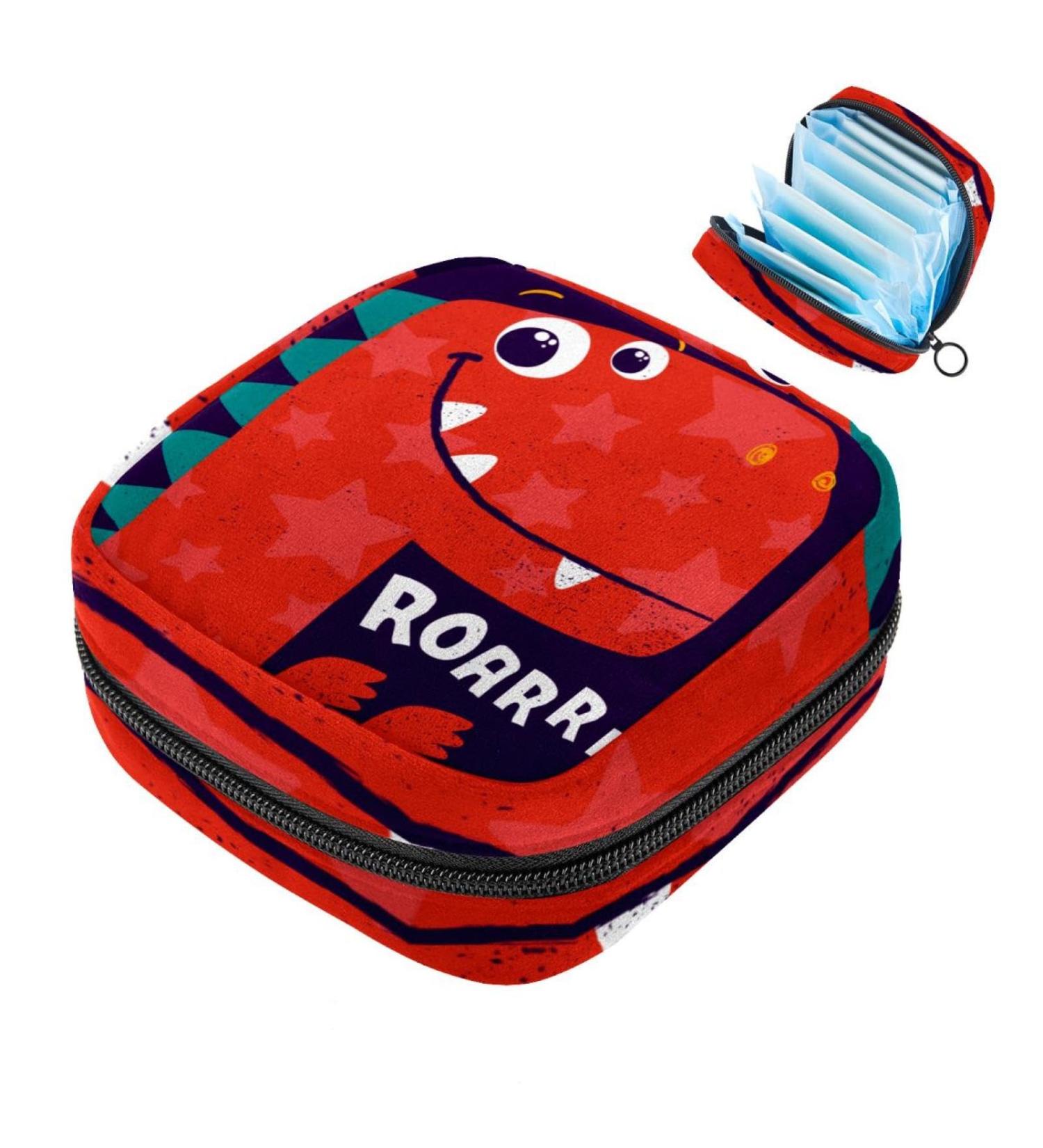 Shop Cute Dinosaur Storage Bags for Women's Bandages Menstrual Cups & Tampons | Perfect for Girls - Buy Online on GoSupps.com