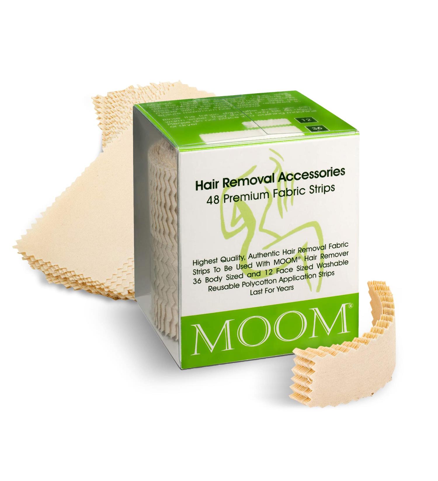 MOOM Polycotton Waxing Strips for Women - 48 Count (Pack of 1) - Buy Online on GoSupps.com