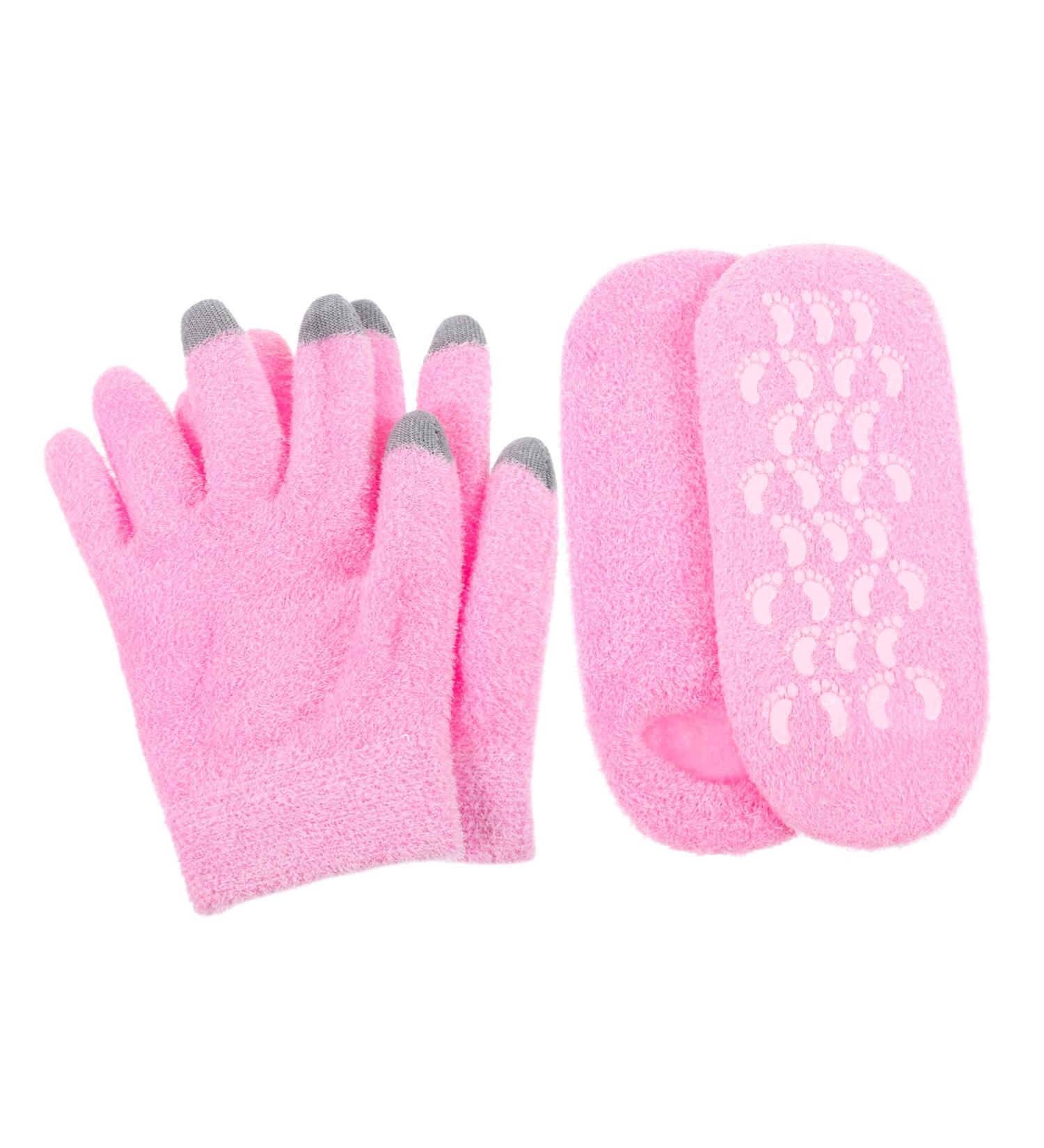 FRCOLOR 1 Set Gloves and Foot Mask Set Socks for Women Comfortable Moisturizing Gloves Female Moisturizing Gloves Moisturizing Socks for Foot Care Fabric Yarn Hand Pink Girl Child - Buy Online on GoSupps.com