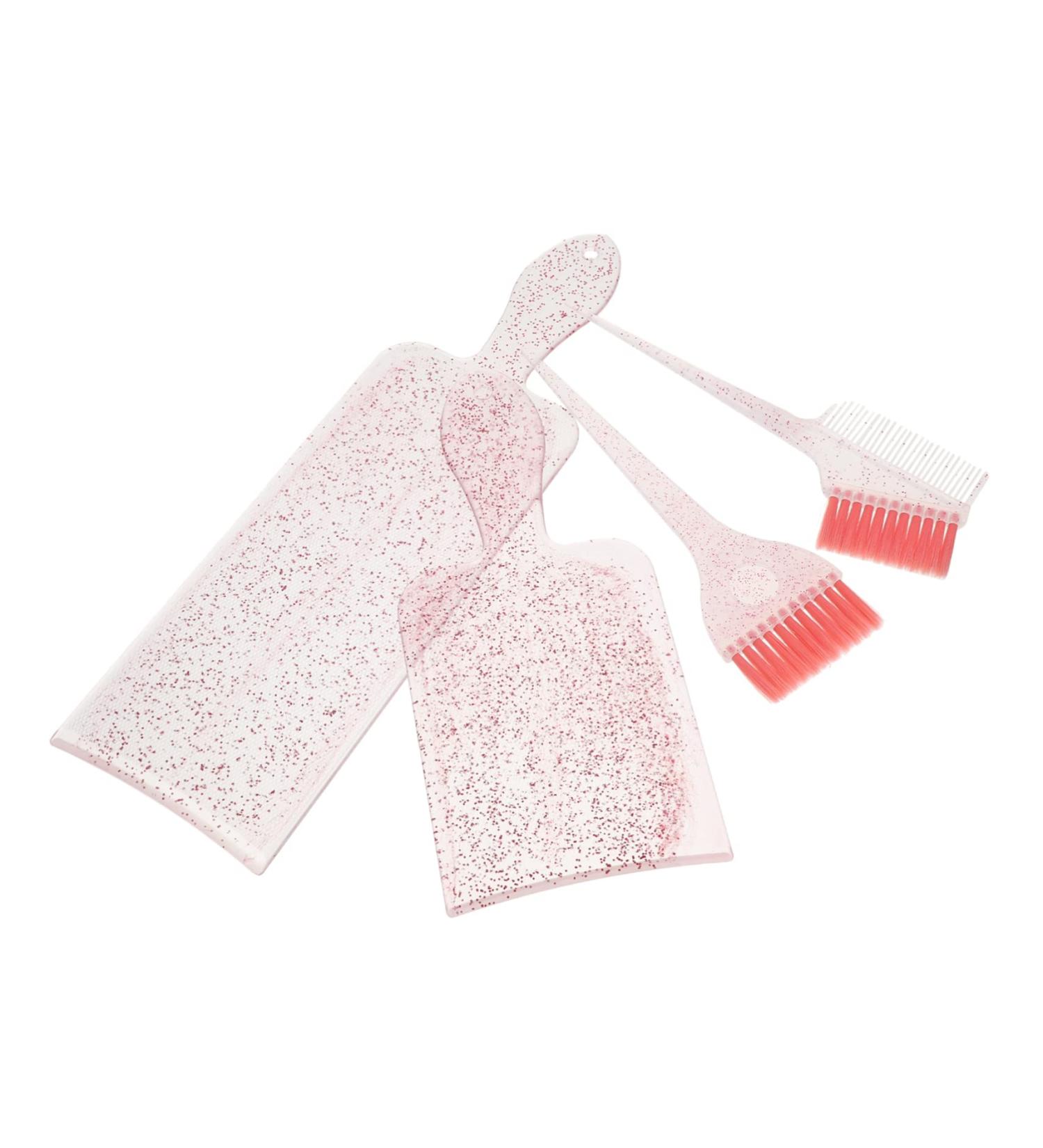 DOITOOL 1 Set Highlighter Comb Hair Coloring Kit Hair Coloring Tools Hair Bleach Styling Brush Foil Board Hair Dye Highlighting Board with Comb Brighten Paddle Board Pink Nylon - Buy Online on GoSupps.com