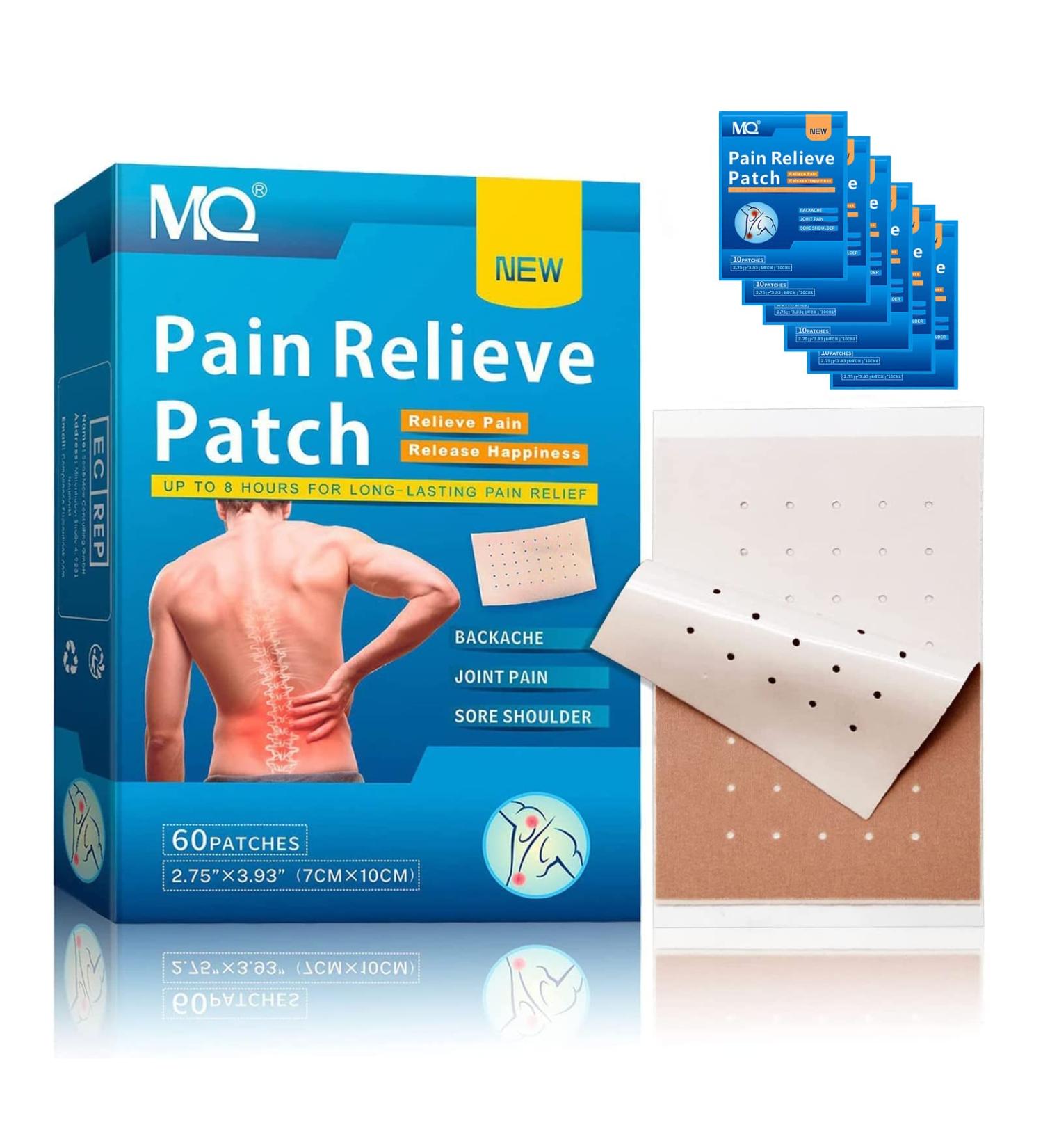 60PCS MQ Pain Relief Patches - Herbal Heat Patches for Back, Knee, Neck, Shoulder Pain - Joint Ache Relief - Buy Online on GoSupps.com