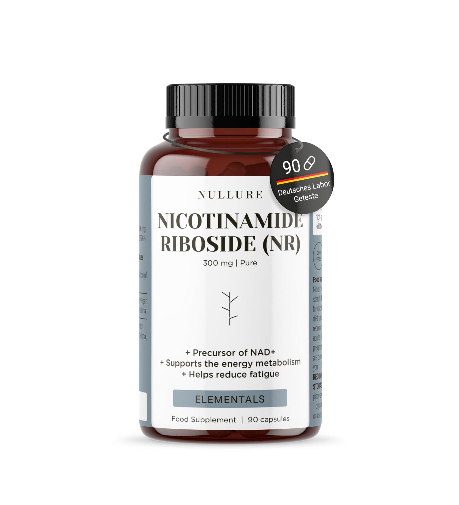 Nicotinamide Riboside 300mg - Vegan NAD+ Precursor | Anti-Aging & Energy Support | German Tested | 90 Capsules (3 Months) - NMN Alternative - Buy Online on GoSupps.com
