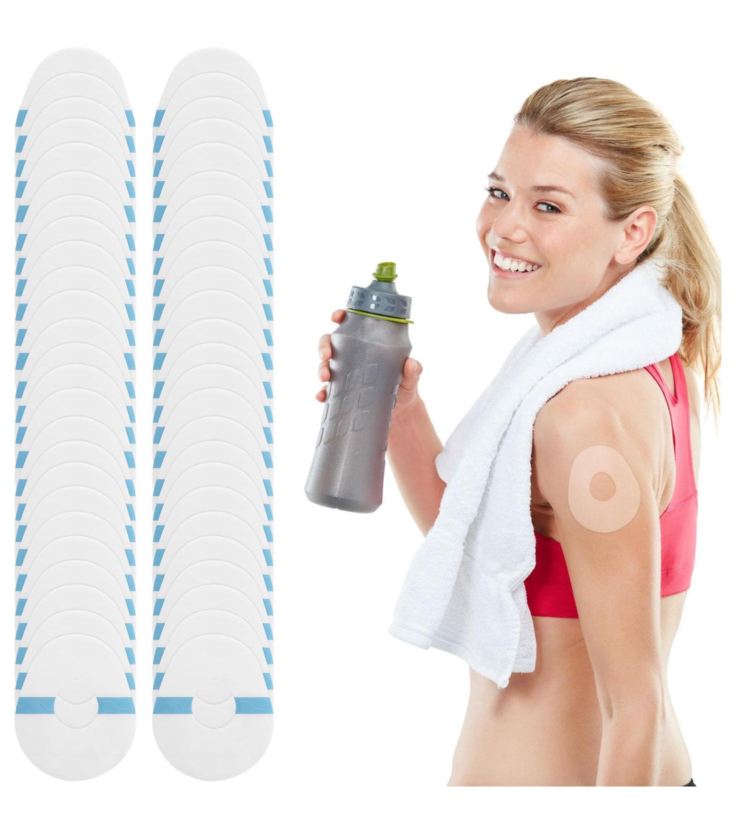 50 Pieces Waterproof Dexcom G7 & Freestyle Libre Sensor Covers - Adhesive-Free Protective Patches for Continuous Glucose Monitor (Transparent) - Buy Online on GoSupps.com