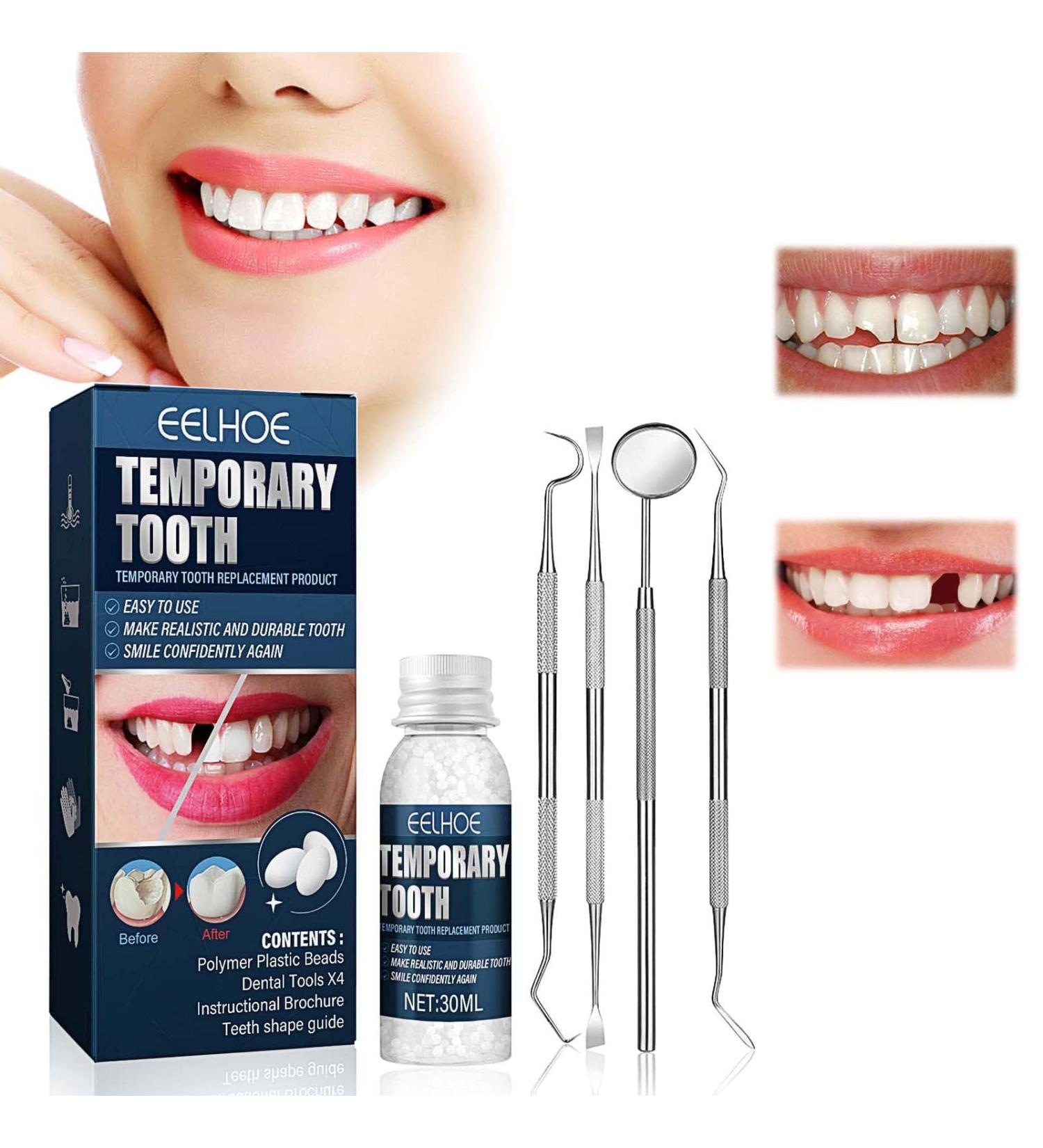 Buy Miioto Provisional Dentures - Temporary Dental Repair Kit for Missing Tooth | International Shipping Available - Buy Online on GoSupps.com