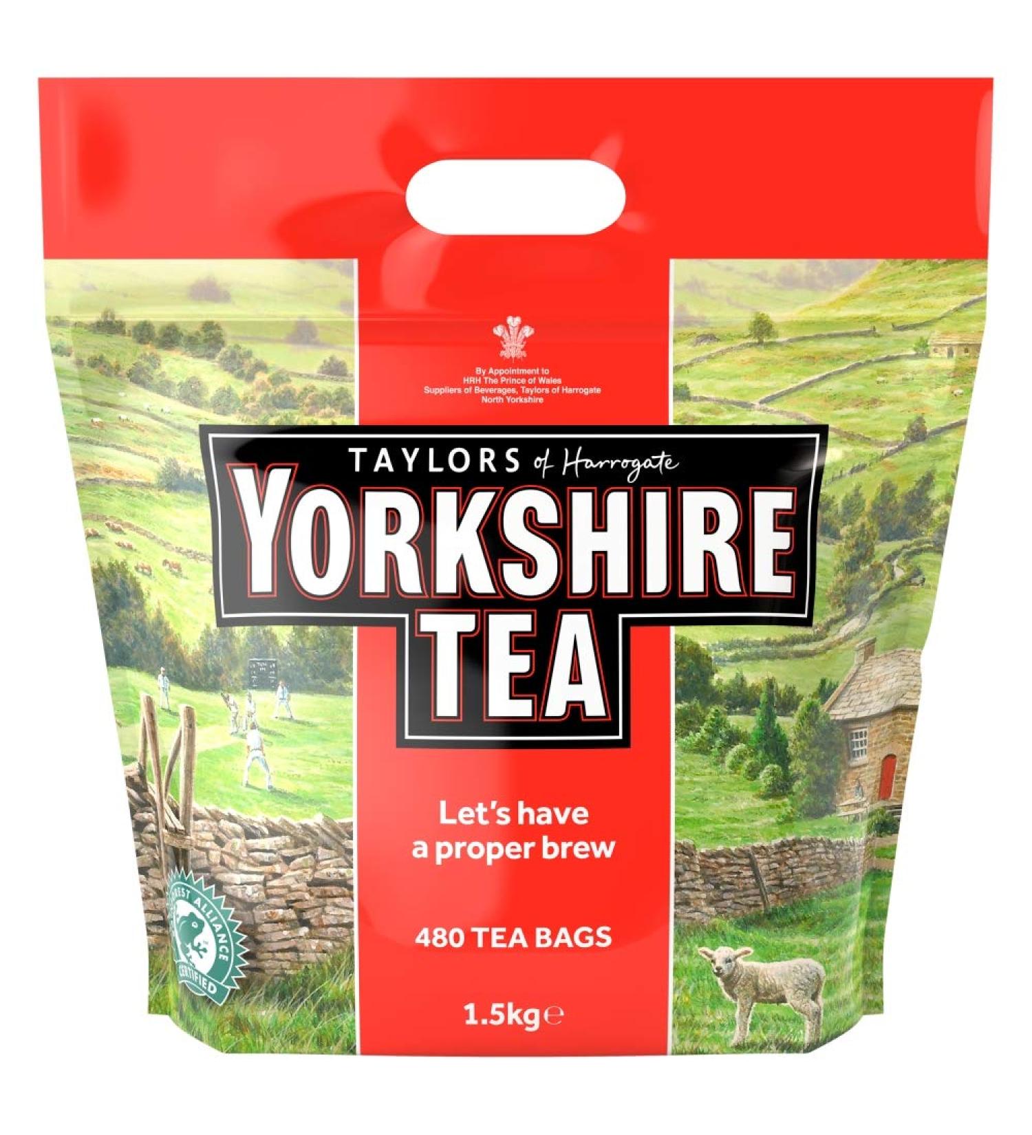 Taylors of Harrogate Yorkshire Tea - 480 Bags 1.5kg Black Tea | Premium Quality International Shipping - Buy Online on GoSupps.com