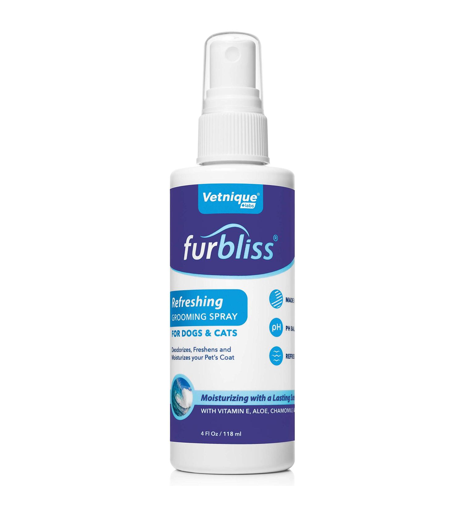 Furbliss Refreshing Dog Cologne & Deodorizer Spray for Dogs & Cats - Eliminates Odors, Grooming Spray by Vetnique Labs - Buy Online on GoSupps.com