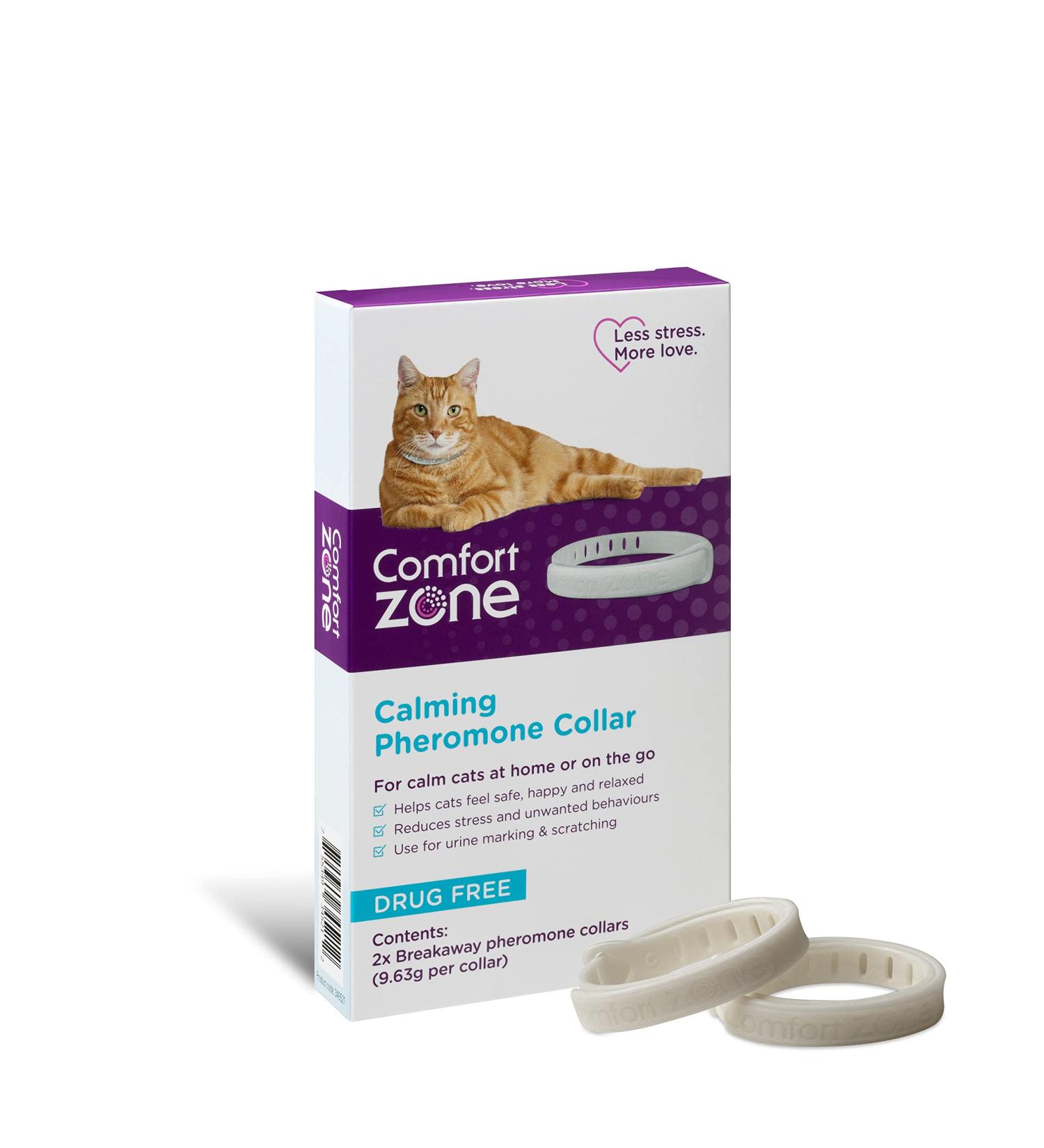 Buy Pheromone Calming Collar for Cats - Stress Relief & Behavior Control (2-Pack) - Buy Online on GoSupps.com