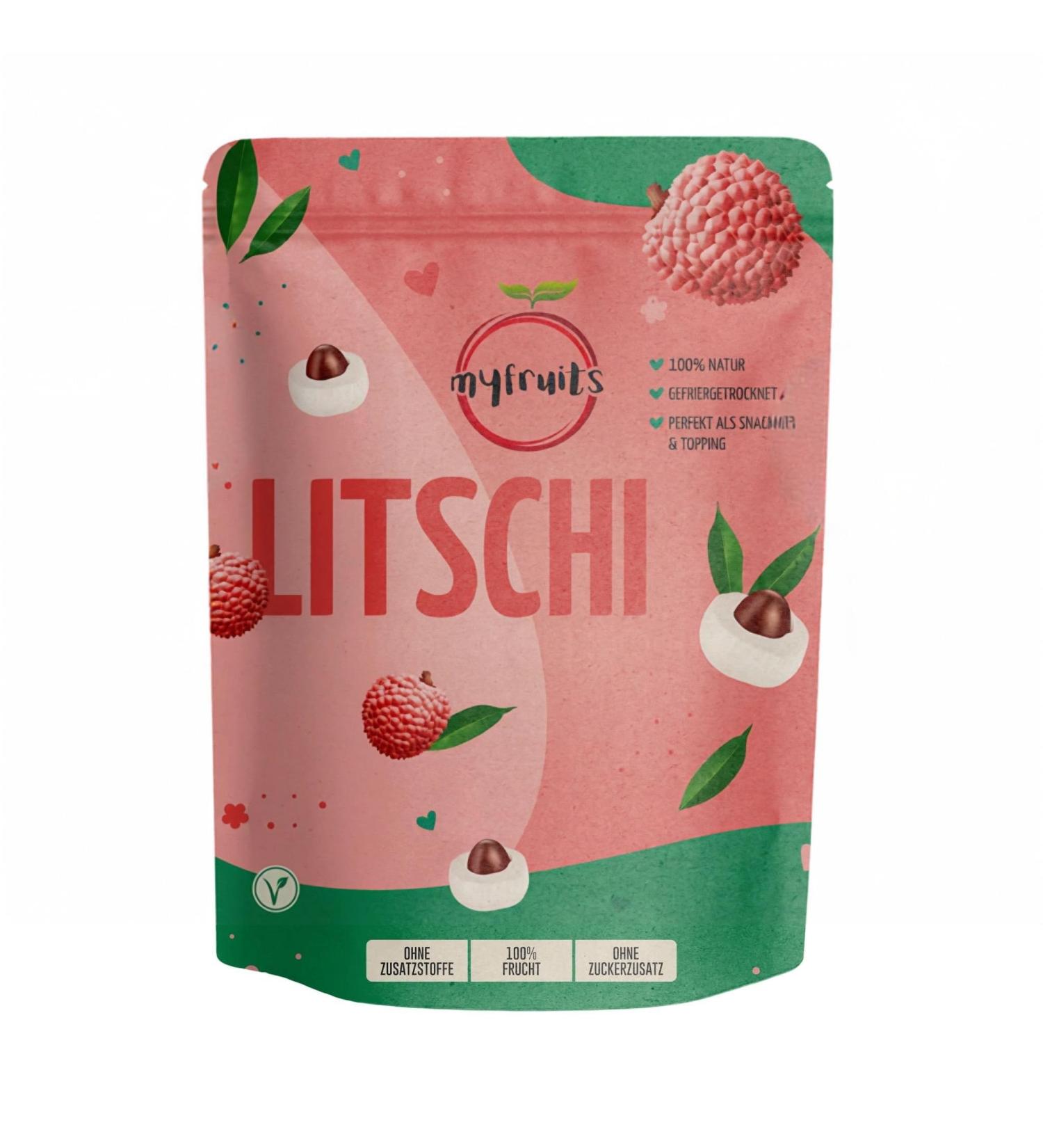 myfruits myfruits Lychee freeze-dried 80g no additives 100% fruit freeze-dried fruit and dried fruit