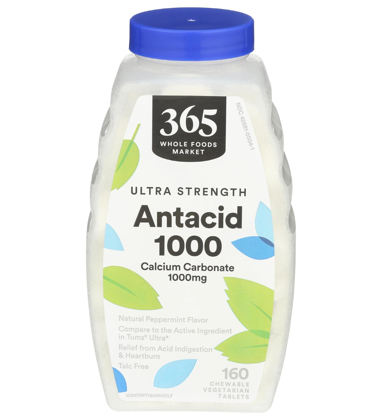 365 by Whole Foods Market Ultra-Strength Peppermint Antacid 160 CT 160 Count (Pack of 1) - Buy Online on GoSupps.com