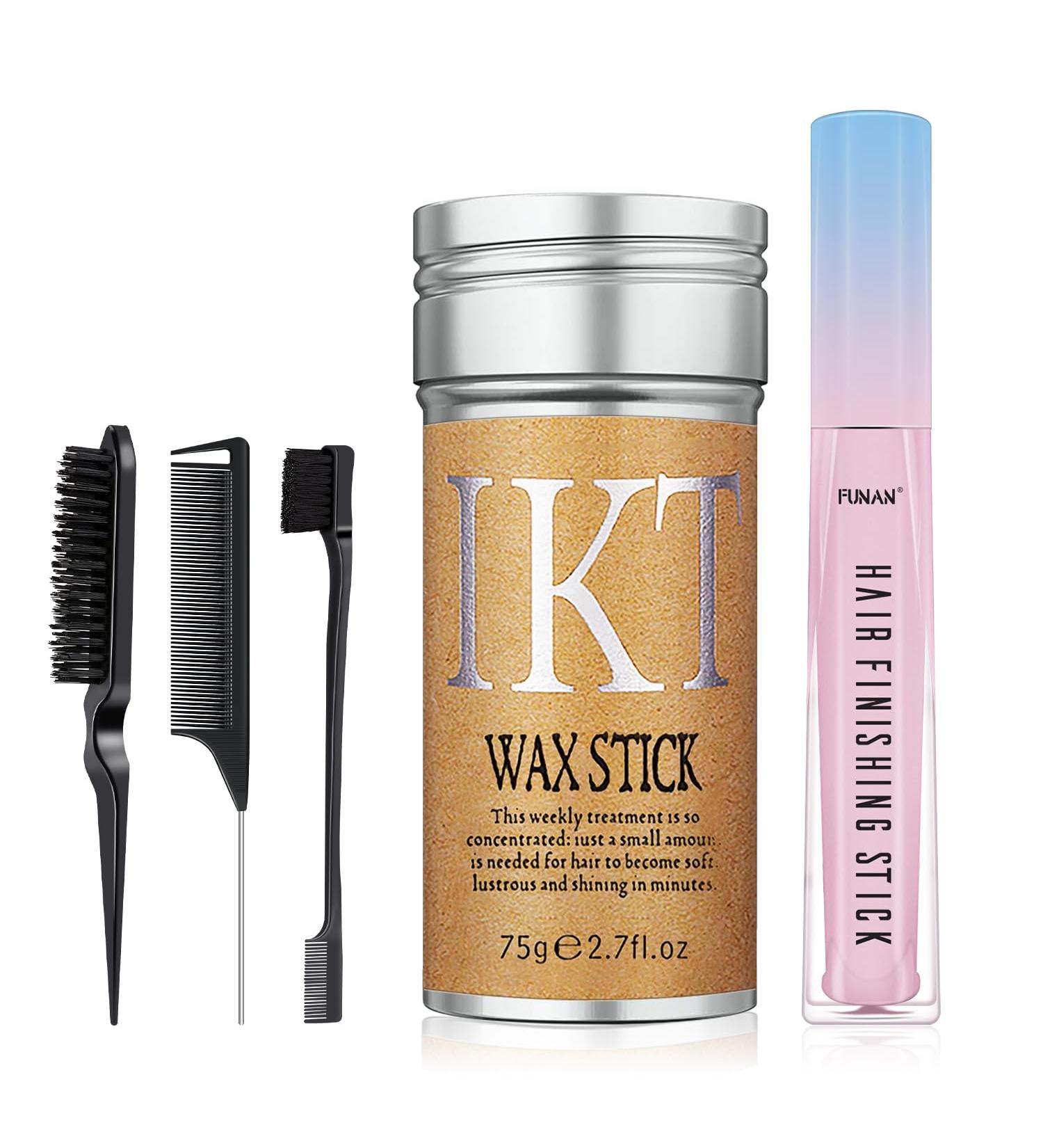 Hair Styling Set | 3 Combs Non-Greasy Wax Stick & Finishing Stick - Perfect for Any Hair Type - Buy Online on GoSupps.com