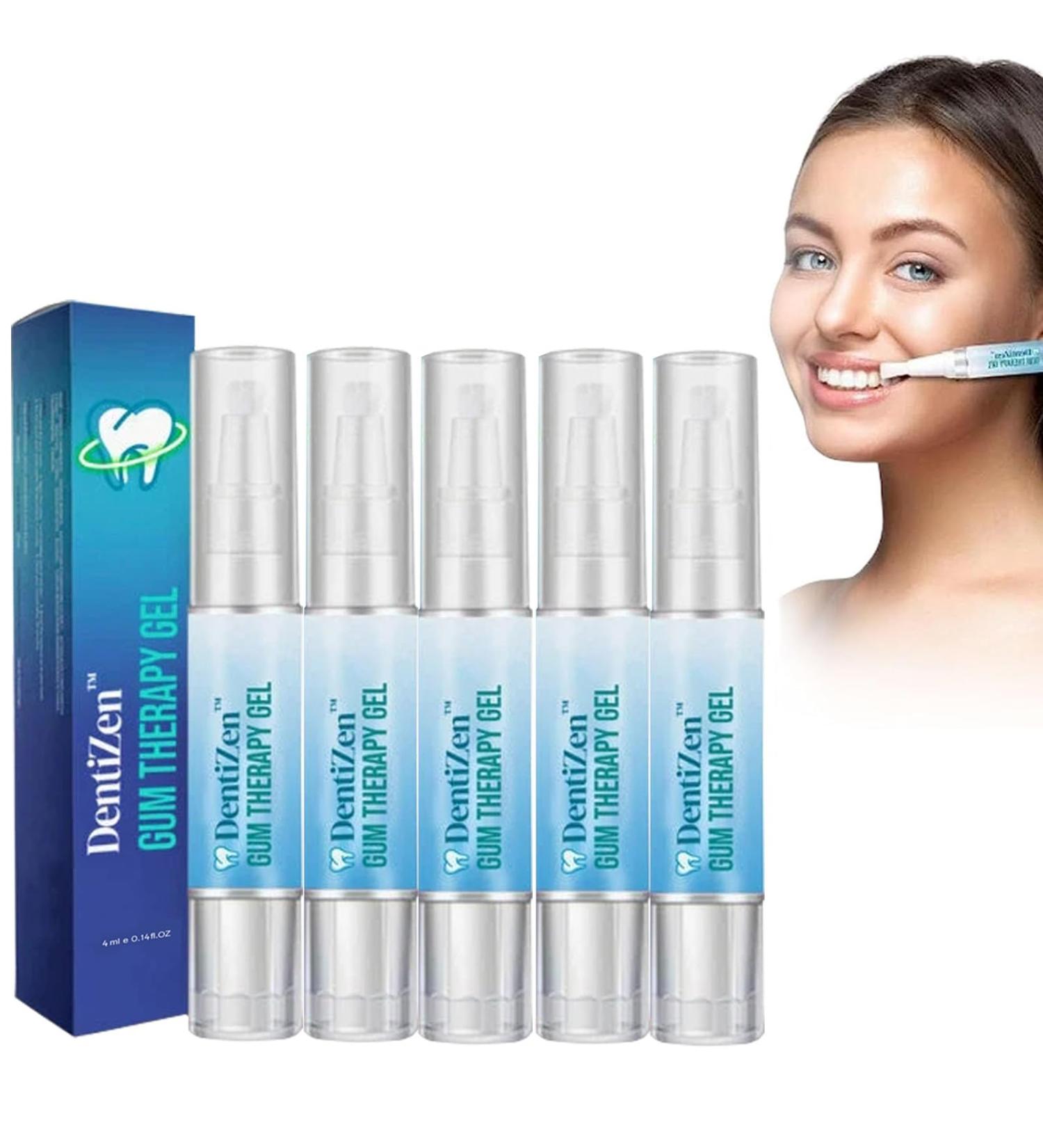 Dentizen Gum Therapy Gel & Tooth Whitening Pen Set - Sensitive Teeth Solution | 5-Piece Dental Care Kit for Brightening & Gum Health - Buy Online on GoSupps.com
