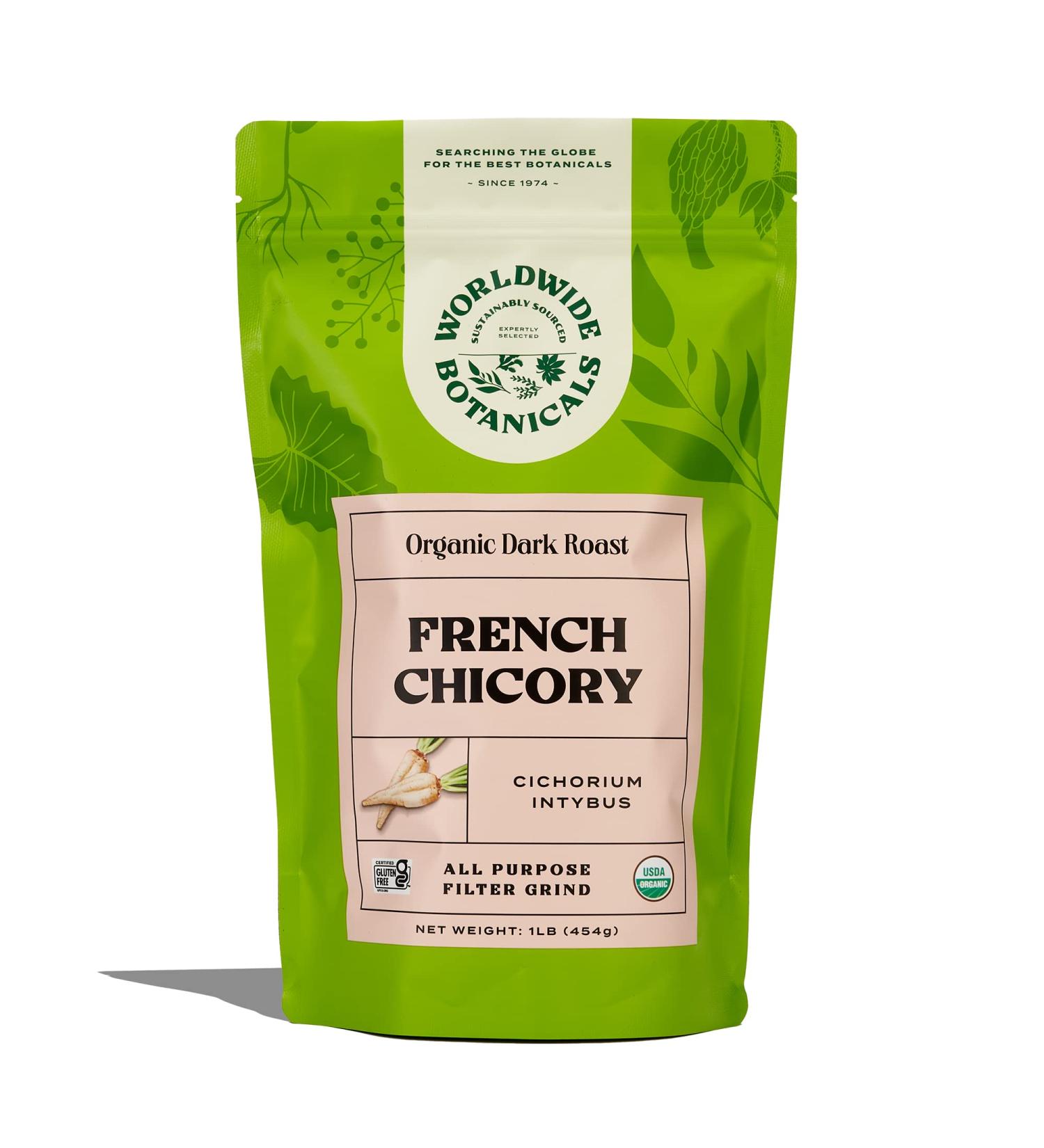 Organic French Chicory Root - Dark Roast Coffee Alternative | Acid Free, Caffeine Free | 1 Pound - Buy Online on GoSupps.com