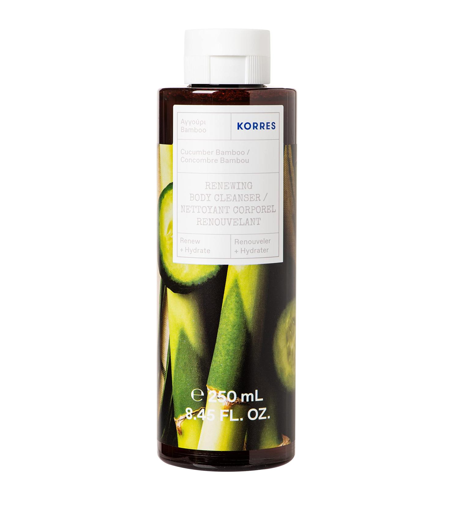 KORRES Cucumber Bamboo Revitalising Shower Gel - Aloe Vera Vegan 250ml | International Shipping - Buy Online on GoSupps.com