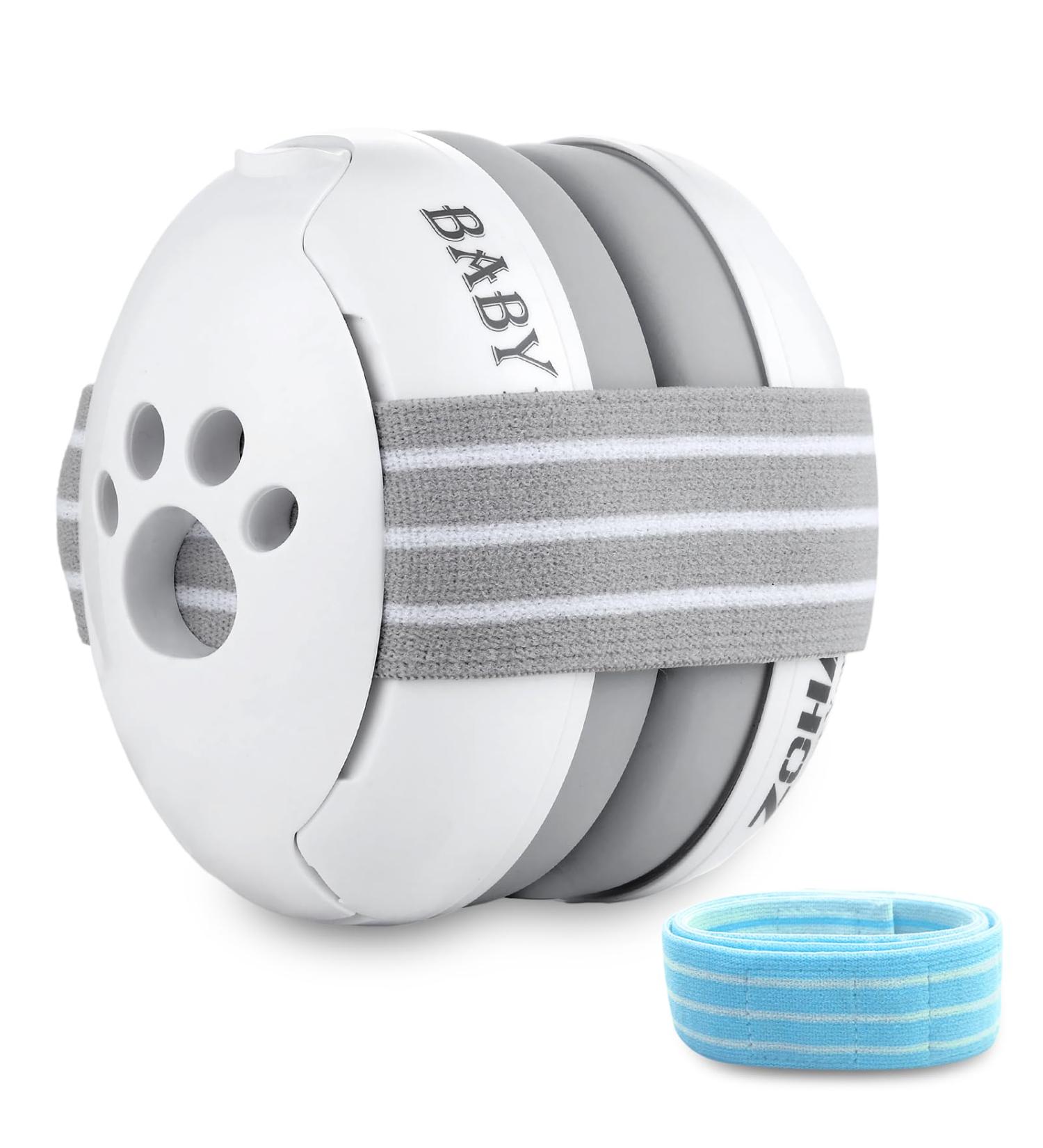 ZOHAN Baby Ear Defenders | Noise Cancelling Headphones for Boys 0-36 Months | Hearing Protection for Autism, Sleeping, Airplane, Fireworks | Adjustable Soft Headband | Newborn Baby Gifts | White - Buy Online on GoSupps.com