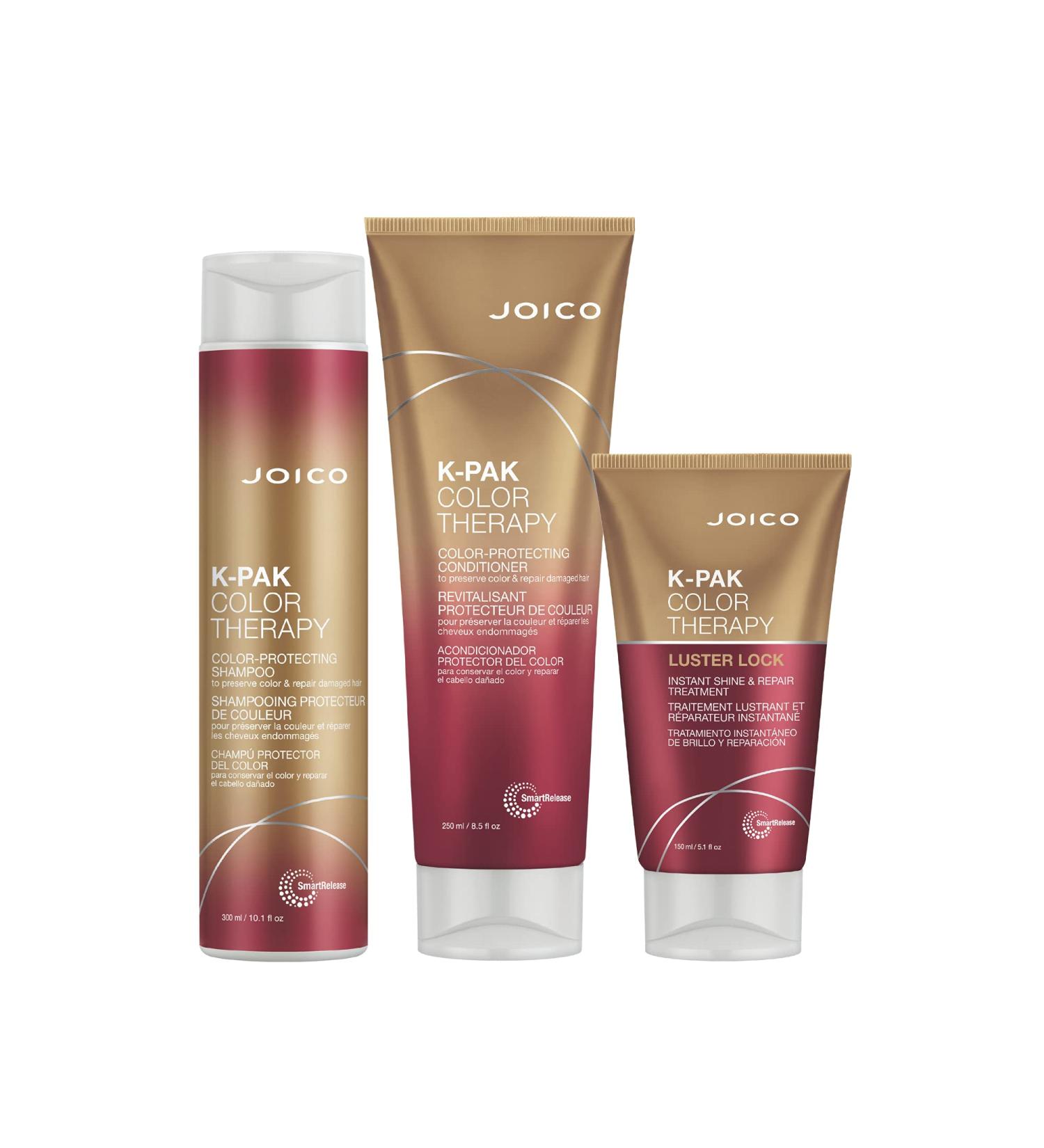 Joico K-PAK Color Therapy Set - Color-Protecting Shampoo, Conditioner & Treatment for Color-Treated Hair - Buy Online on GoSupps.com