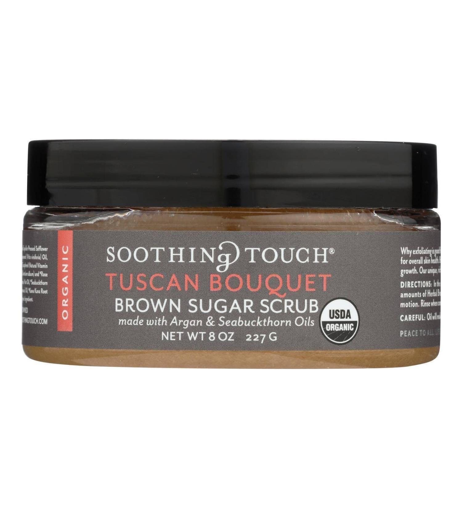 Buy Soothing Touch Organic Herbal Brown Sugar Scrub - Tuscan Bouquet (8 Oz) | International Shipping Available - Buy Online on GoSupps.com