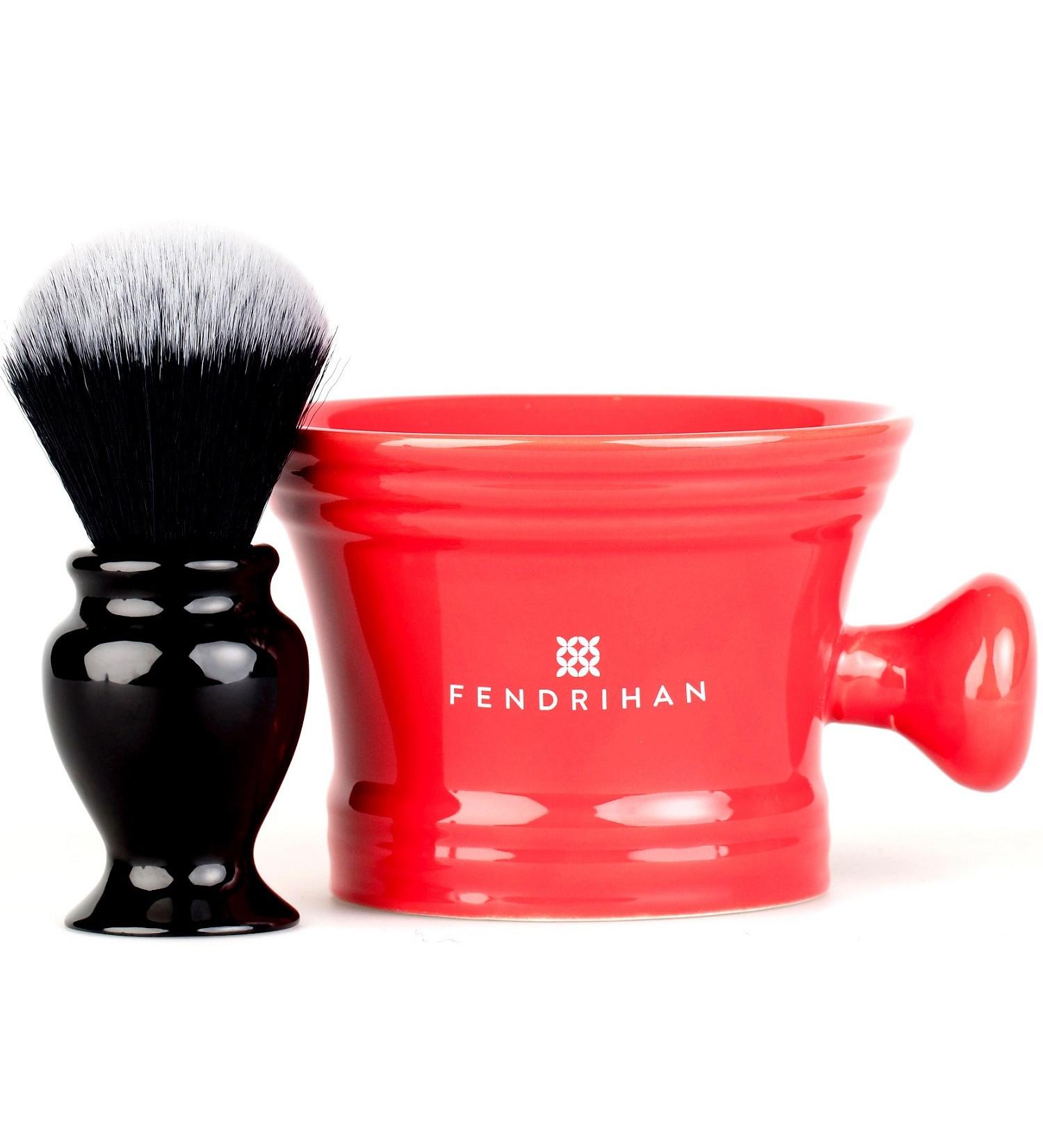 Buy Fendrihan Synthetic Shaving Brush & Colorful Moderno Apothecary Shaving Mug Kit - Best Men's Wet Shave Set | International Shipping Available - Buy Online on GoSupps.com