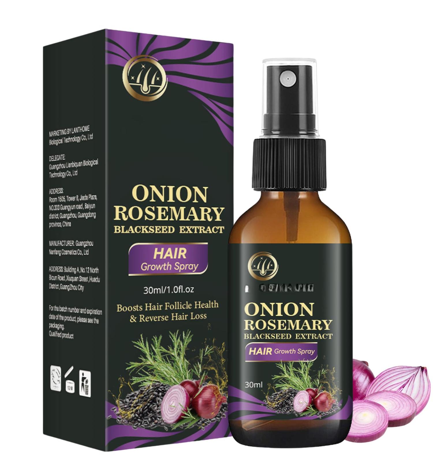 Onion Hair Strengthening Oil Spray - Onion Oil for Hair Growth Moisturizes Scalp & Hair | Nourishing & Volumizing | Eliminates Split Ends Hair Regrowth for Stronger For All Hair Types - Buy Online on GoSupps.com