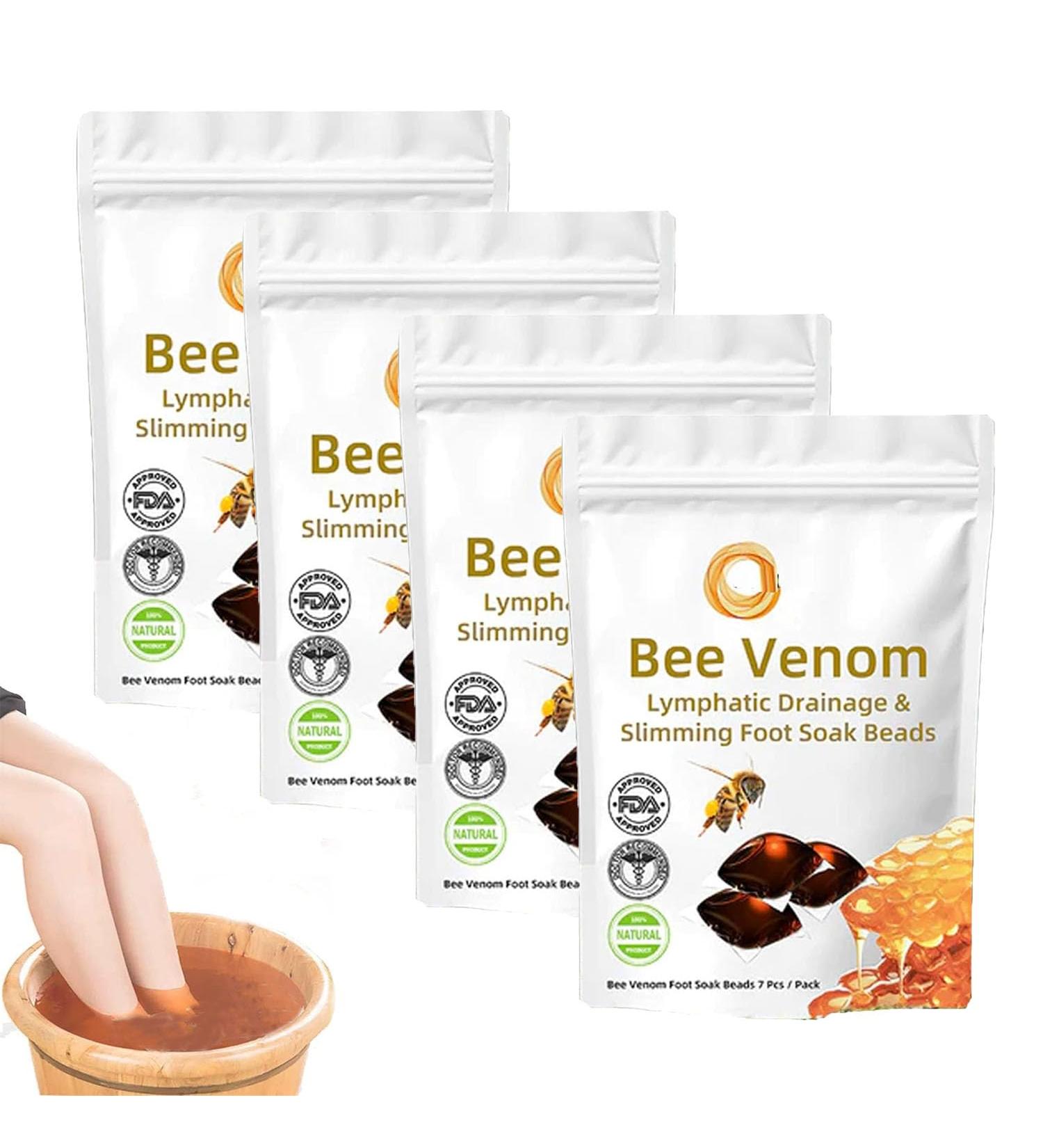 Bee Venom Lymphatic Drainage & Slimming Foot Soak Beads Bee Venom Foot Soak Body Detox Foot Soak Beads Aprolo Detoxingherbs Cleansing Foot Soak Beads (40PCS) - Buy Online on GoSupps.com