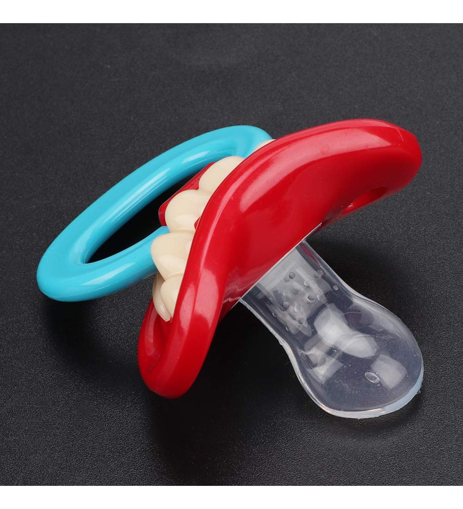 Cute Baby Pacifier Dummy - Funny Silicone Design | Safe Soft Silicone Pacifier (1 Pull Tab) - Buy Internationally - Buy Online on GoSupps.com