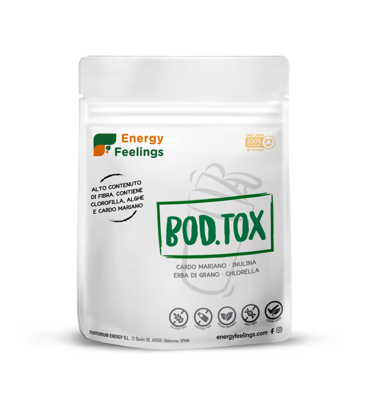  Energy Feelings Energy Feelings Bod.Tox Organic 200g | Intestin Liver & Colon Detox | Prepared for Detox Smoothies | Liver Purifier & Colon Cleansing | Organic Shake Detox Rich in Chlorophylla and Fibres - Buy Online on GoSupps.com