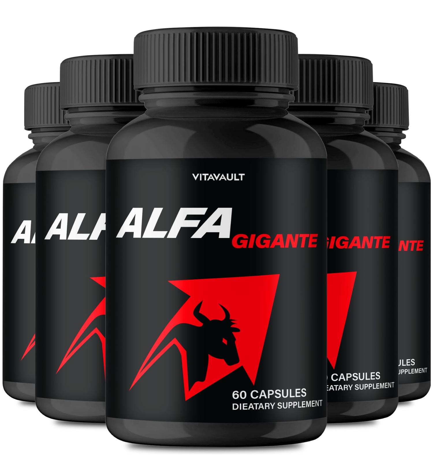 Alfa Gigante Capsules Alfa Gigante Pills AlfaGigante All Natural Pills Alfa Gigante - Maximum Strength AlfaGigante Advanced Formula Official AlfaGigante Capsules Reviews (5 Pack) - Buy Online on GoSupps.com