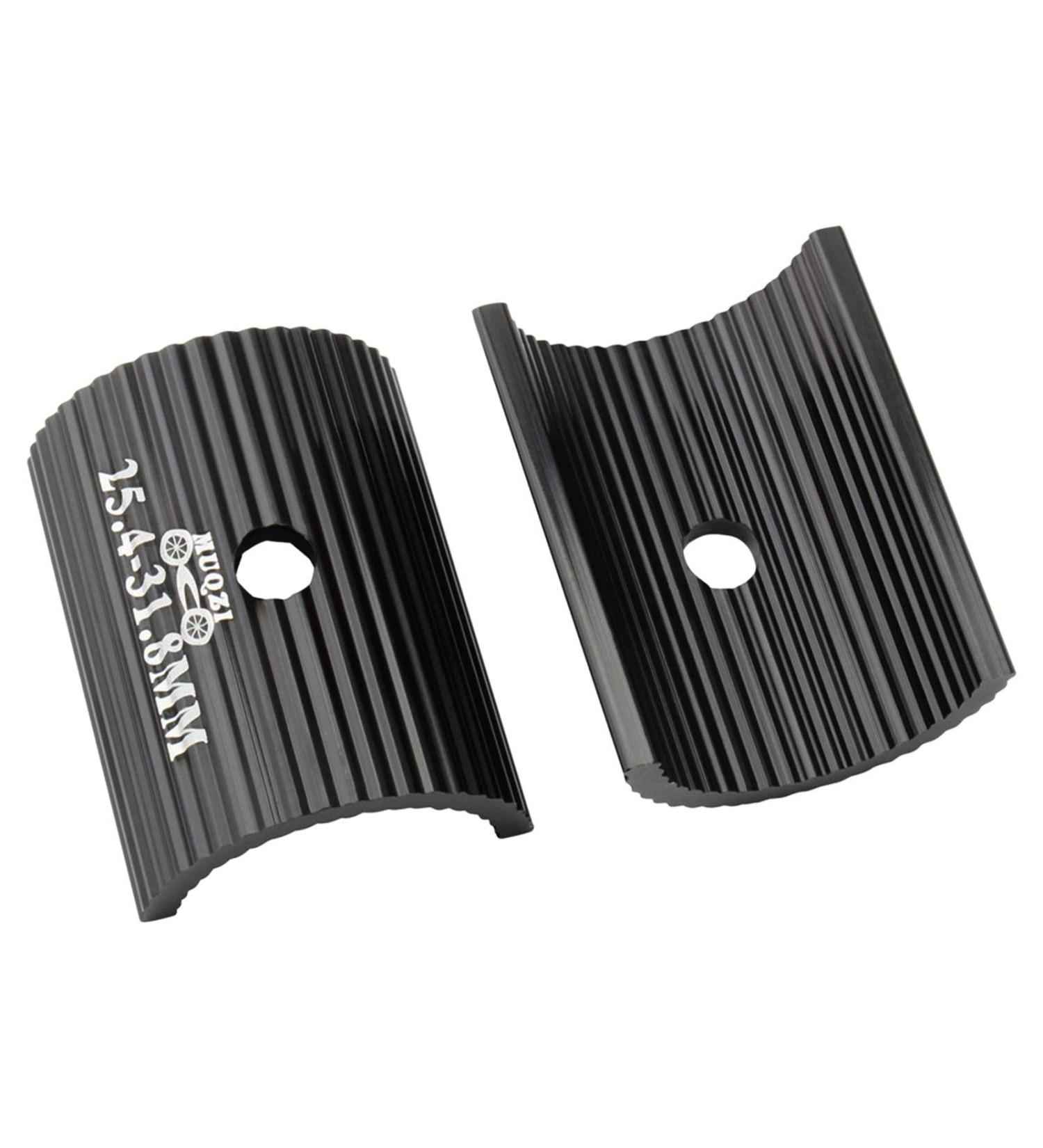 QOONESTL Bike Handlebar Shims 25.4-31.8mm - Aluminum Alloy Spacer Stem Reducer Sleeve - Universal Clamp for Size Reduction - Black - Buy Online on GoSupps.com