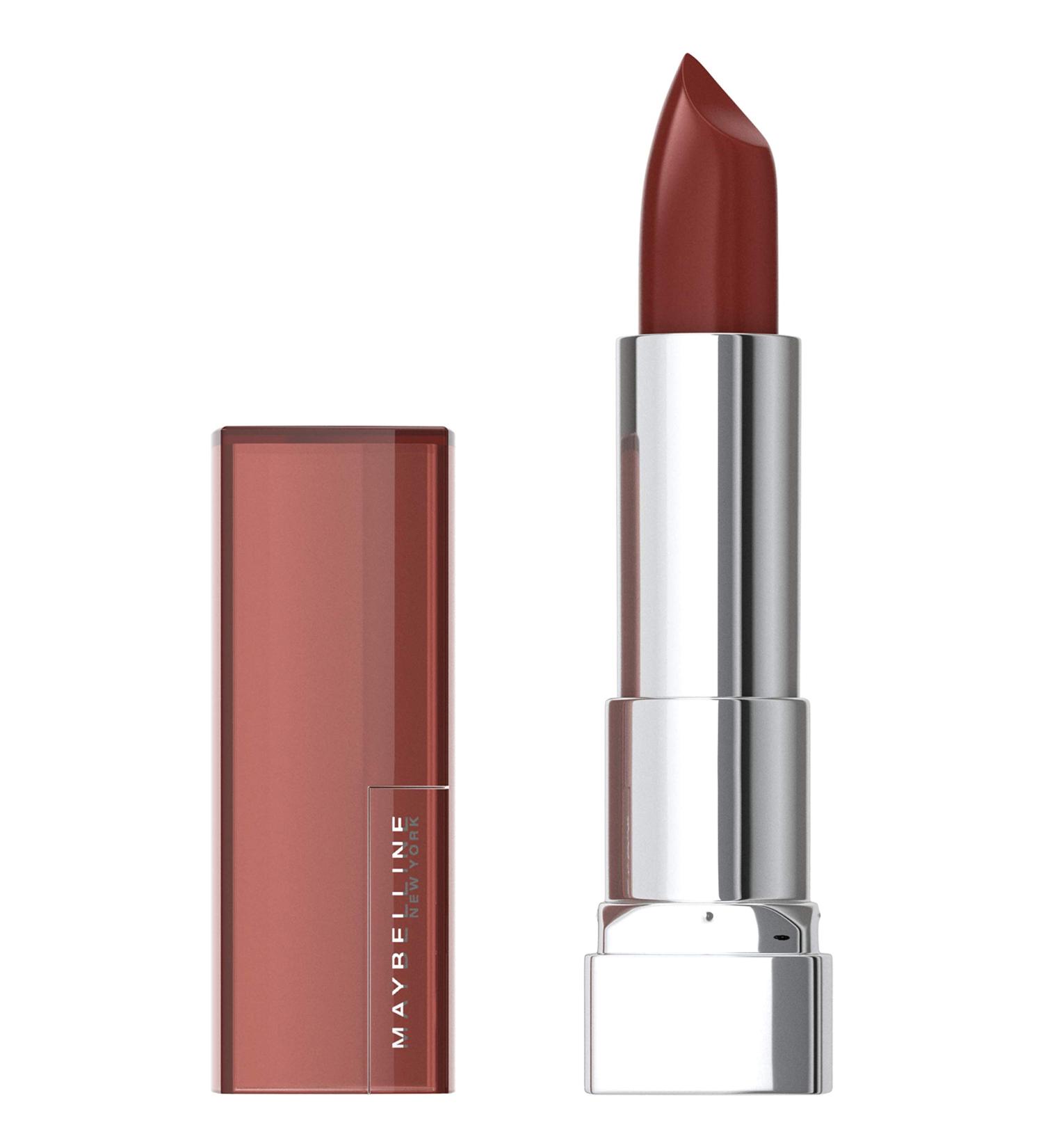 Maybelline Color Sensational Lipstick  Lip Makeup  Cream Finish  Hydrating Lipstick  Nude  Pink  Red  Plum Lip Color  Double Shot  0.15 oz  (Packaging May Vary) 111 DOUBLE SHOT 0.15 Ounce (Pack of 1) - Buy Online on GoSupps.com