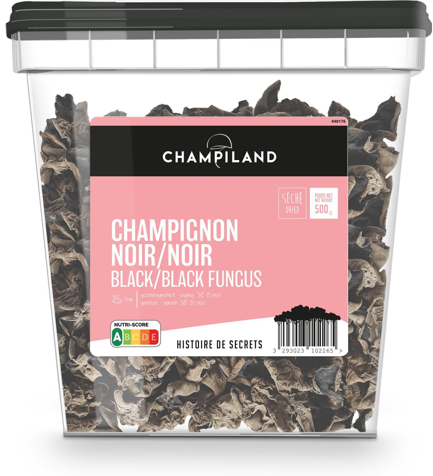 Champiland - Dried Black Mushroom - Selected Mushrooms - Hand Sorted in South West France - Exceptional Flavor - Rich in Pro - Buy Online on GoSupps.com