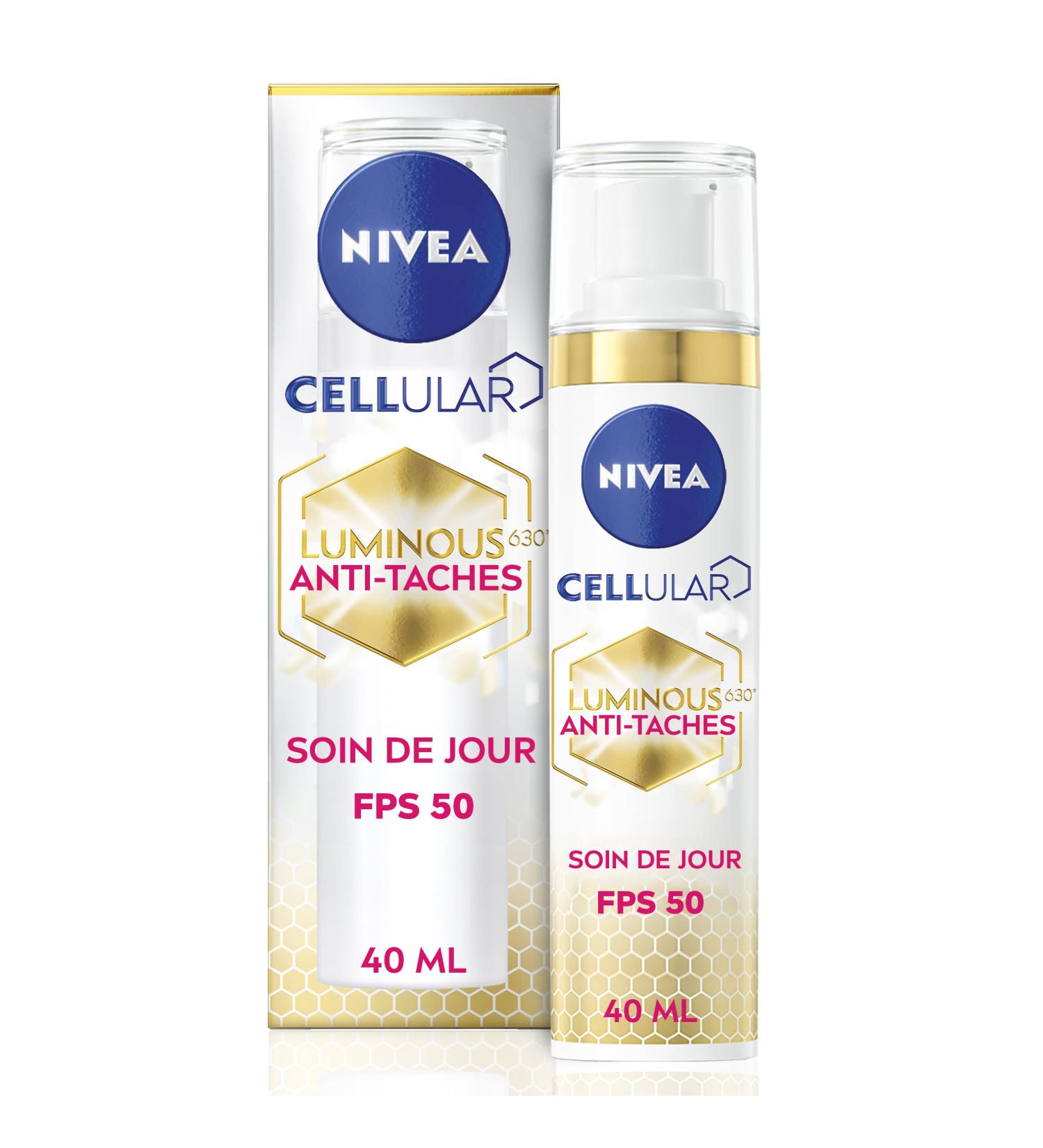 NIVEA Luminous 630 Protective Day Care SPF 50 (1 x 40 ml) anti-blemish and anti-aging face care for daily use complexion-perfecting women's care - Buy Online on GoSupps.com