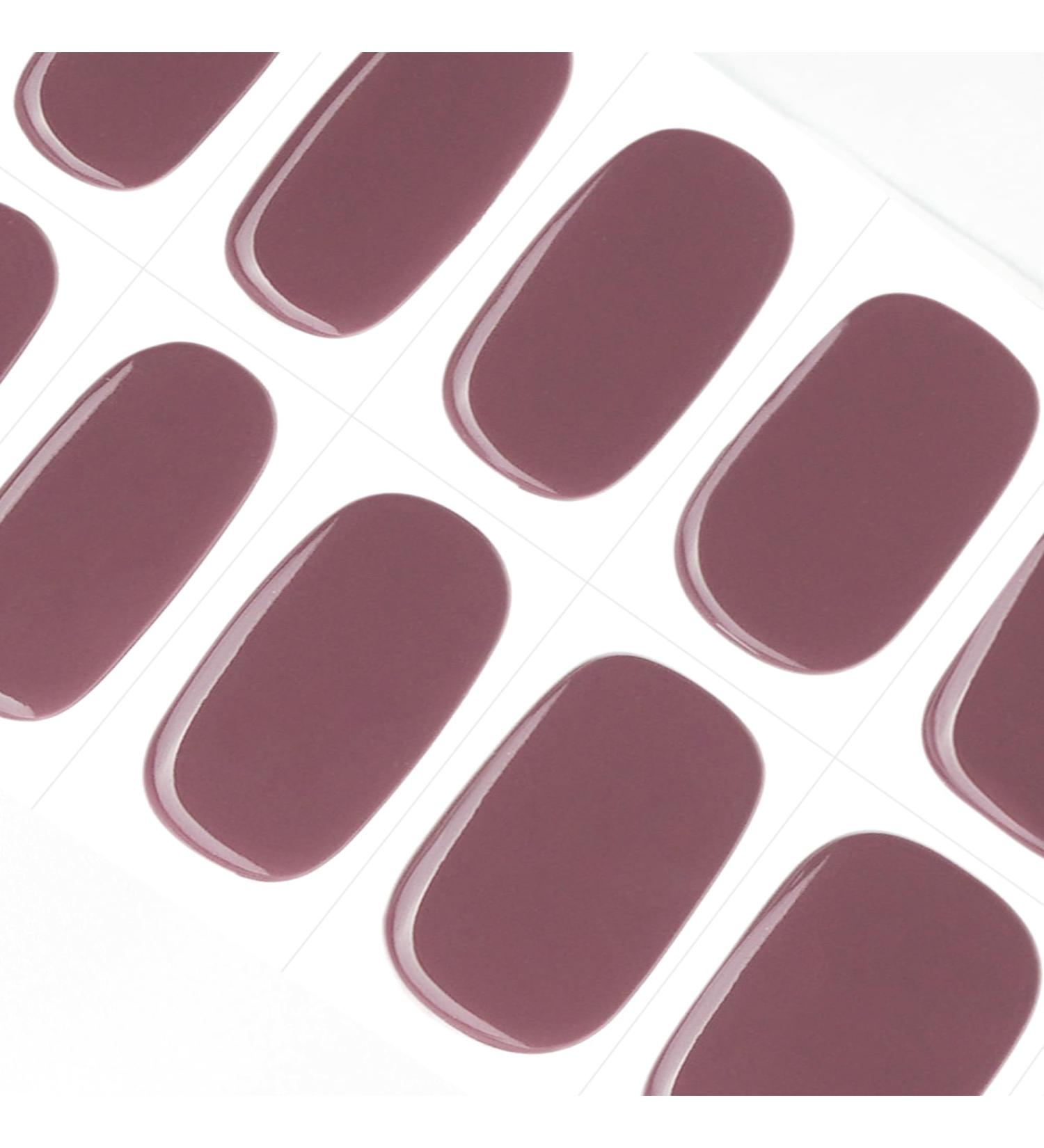 Danni & Toni Violet Reverie Half-Hardened Gel Nail Foils - Dark Violet Self-Adhesive Nail Art Stickers | 28 Premium UV Nail Foil Wraps - Buy Online on GoSupps.com
